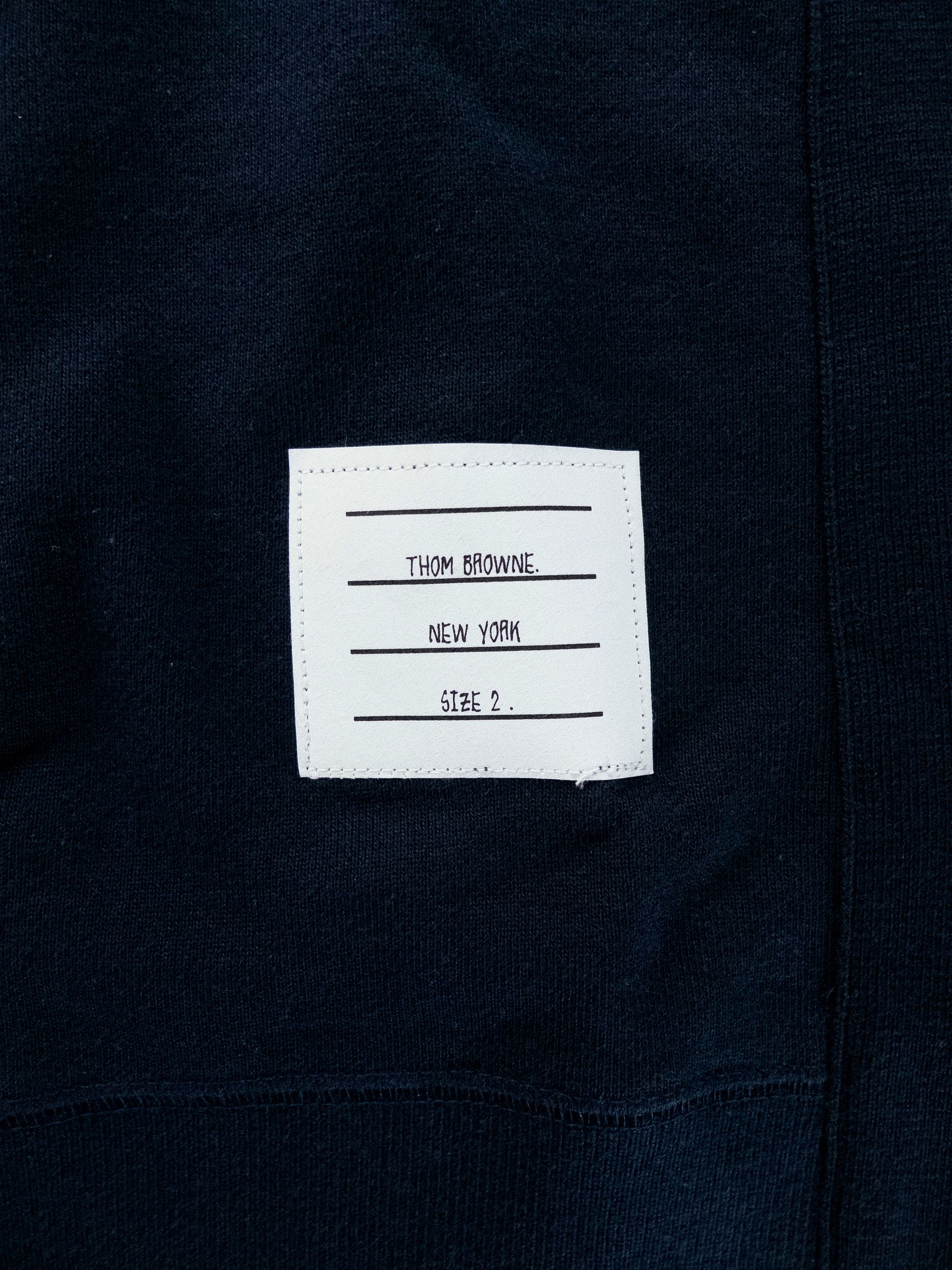 Thom Browne THOM BROWNE navy blue 4 bar stripe sweatshirt 2 / Medium Size US M / EU 48-50 / 2 - 7 Thumbnail