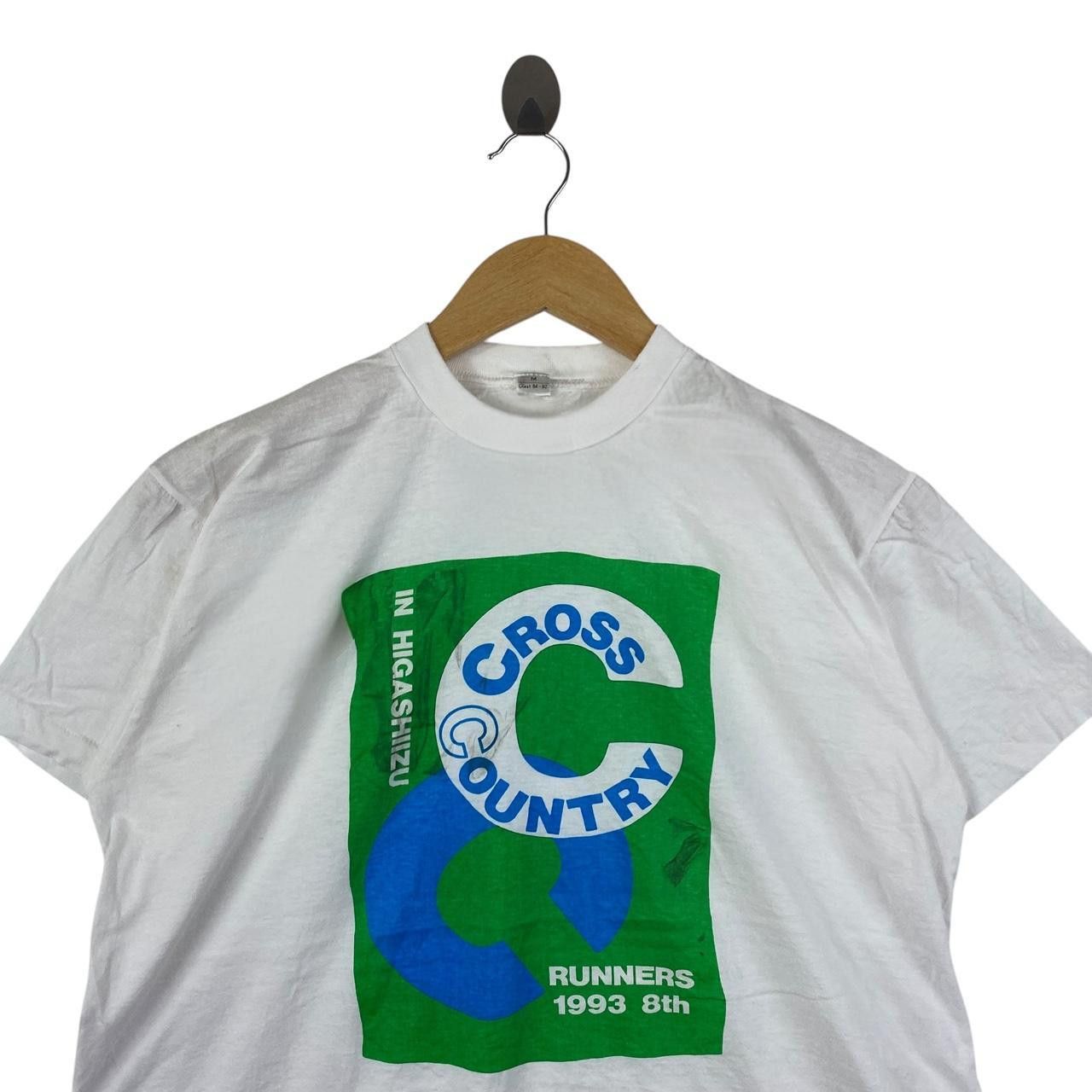 Vintage Vintage 1993 CROSS COUNTRY HIGASHIZU Runners Tee Shirt Top Size M / US 6-8 / IT 42-44 - 2 Thumbnail