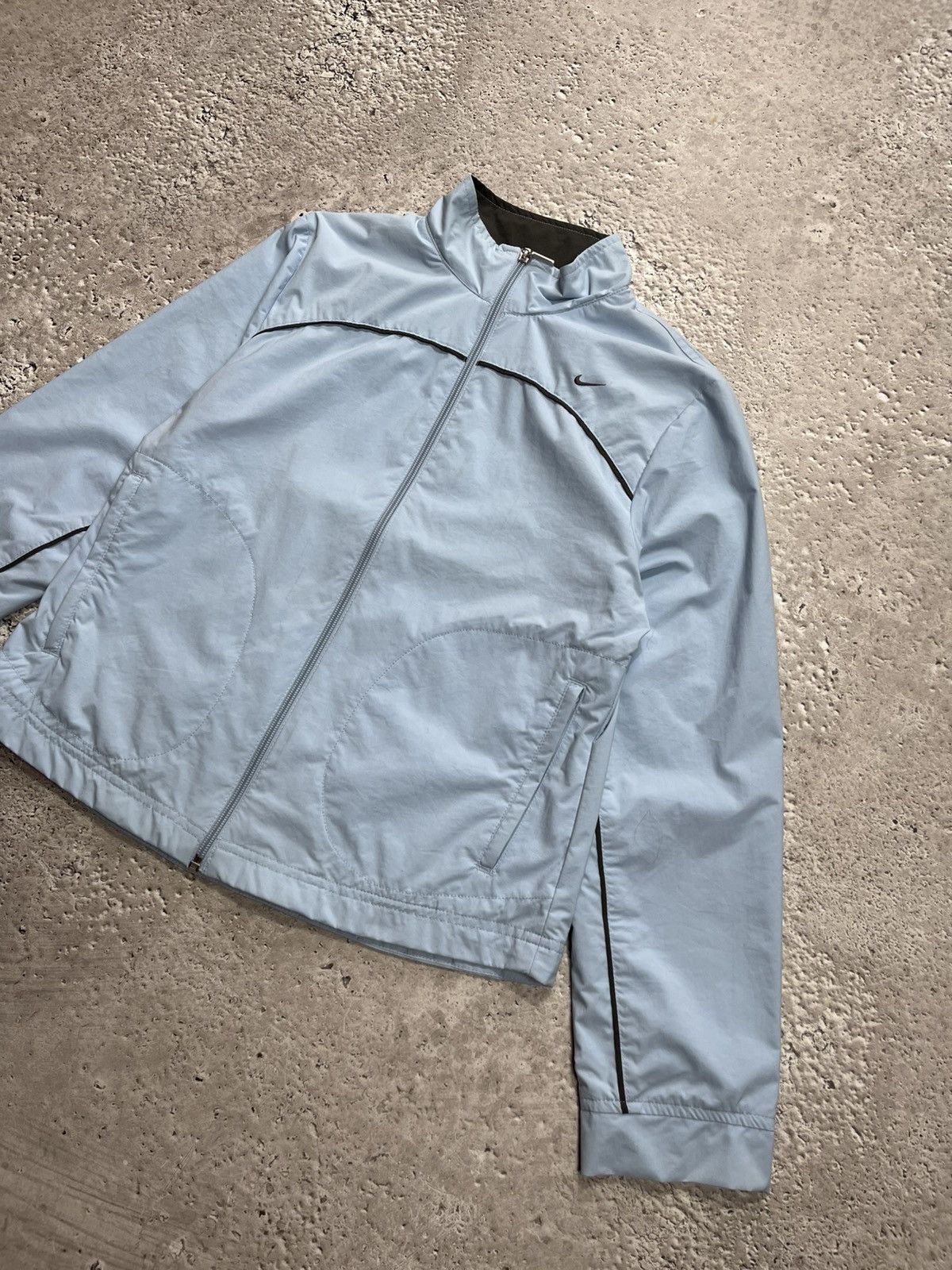 Nike Vintage Nike Women’s Light Blue Windbreaker Jacket Size XS / US 0-2 / IT 36-38 - 2 Thumbnail