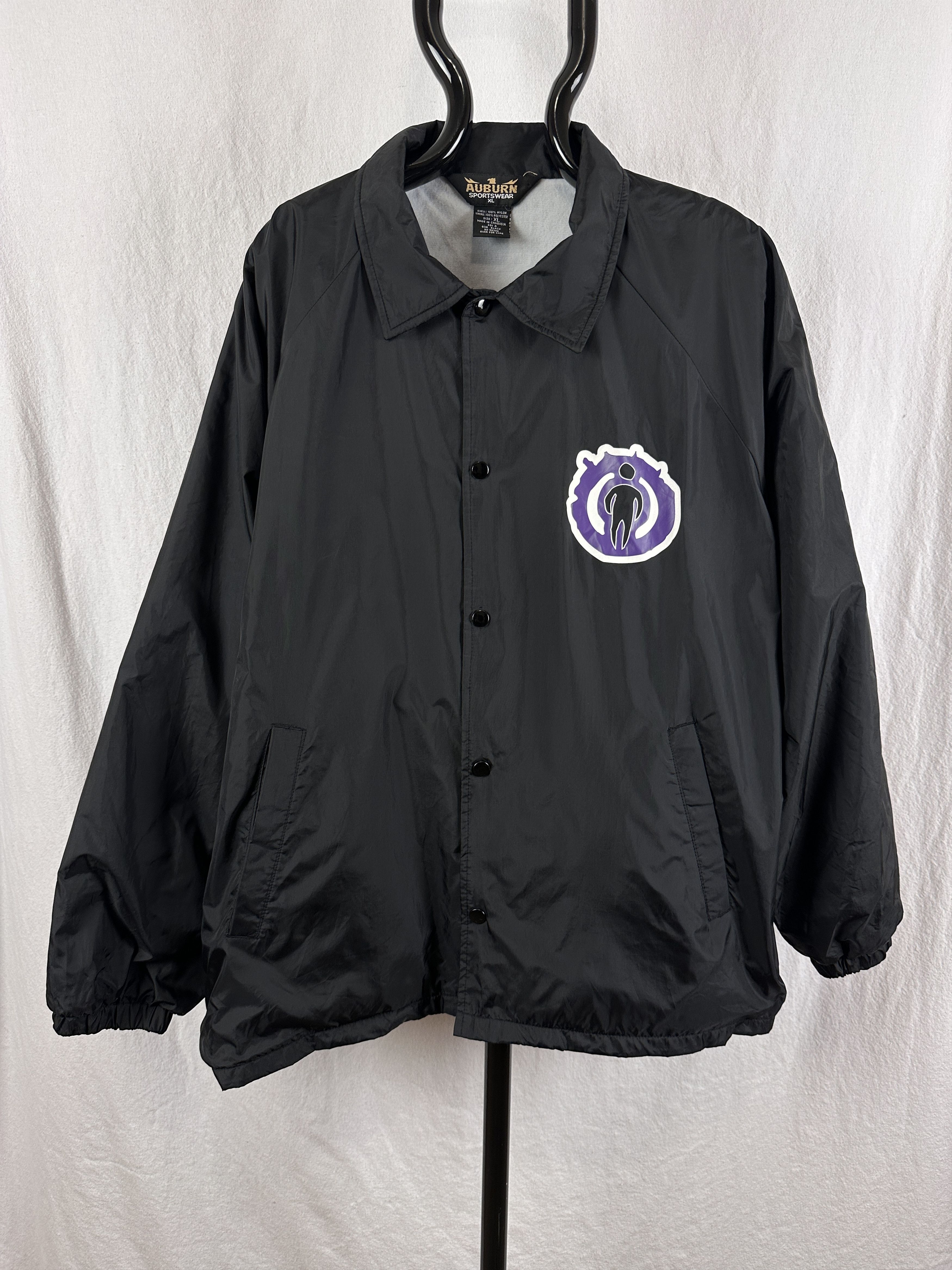 Auburn Sportswear × Vintage Vintage Coal Chamber Snap Button Windbreaker Rare XL Size US XL / EU 56 / 4 - 1 Thumbnail