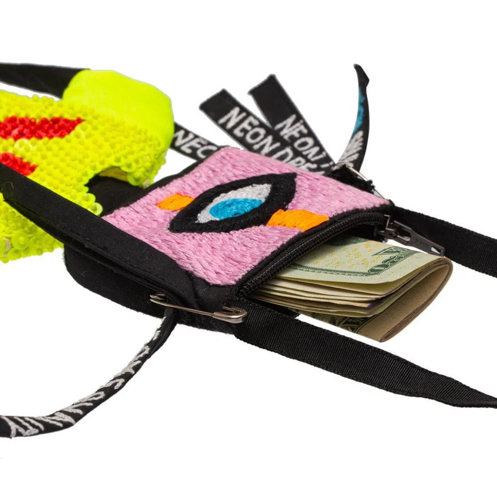 Walter Van Beirendonck Neon Shadow Cardholder Doll Size ONE SIZE - 3 Thumbnail