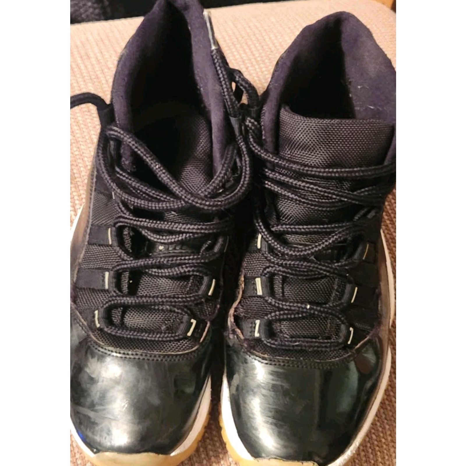 Jordan Brand Jordan Air Jordan 11 Retro Space Jam 2009 Men's Shoes Size 9 Black Varsity Royal-White Sneaker Nike? Size US 9 / EU 42 - 3 Thumbnail