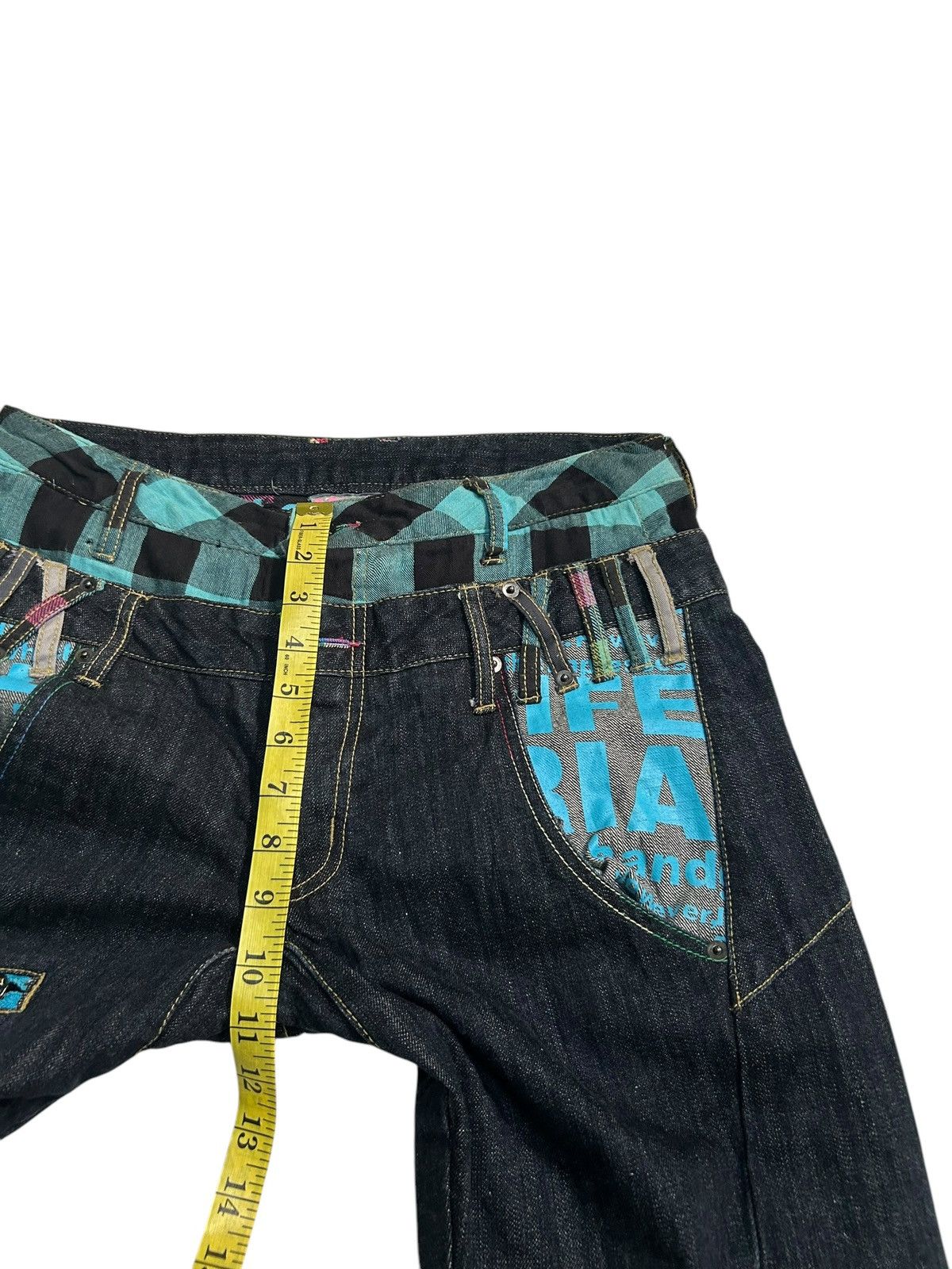 Kapital Japanese Punk Bondage Style Double Waist Rare Denim Jeans Size US 31 - 17 Thumbnail