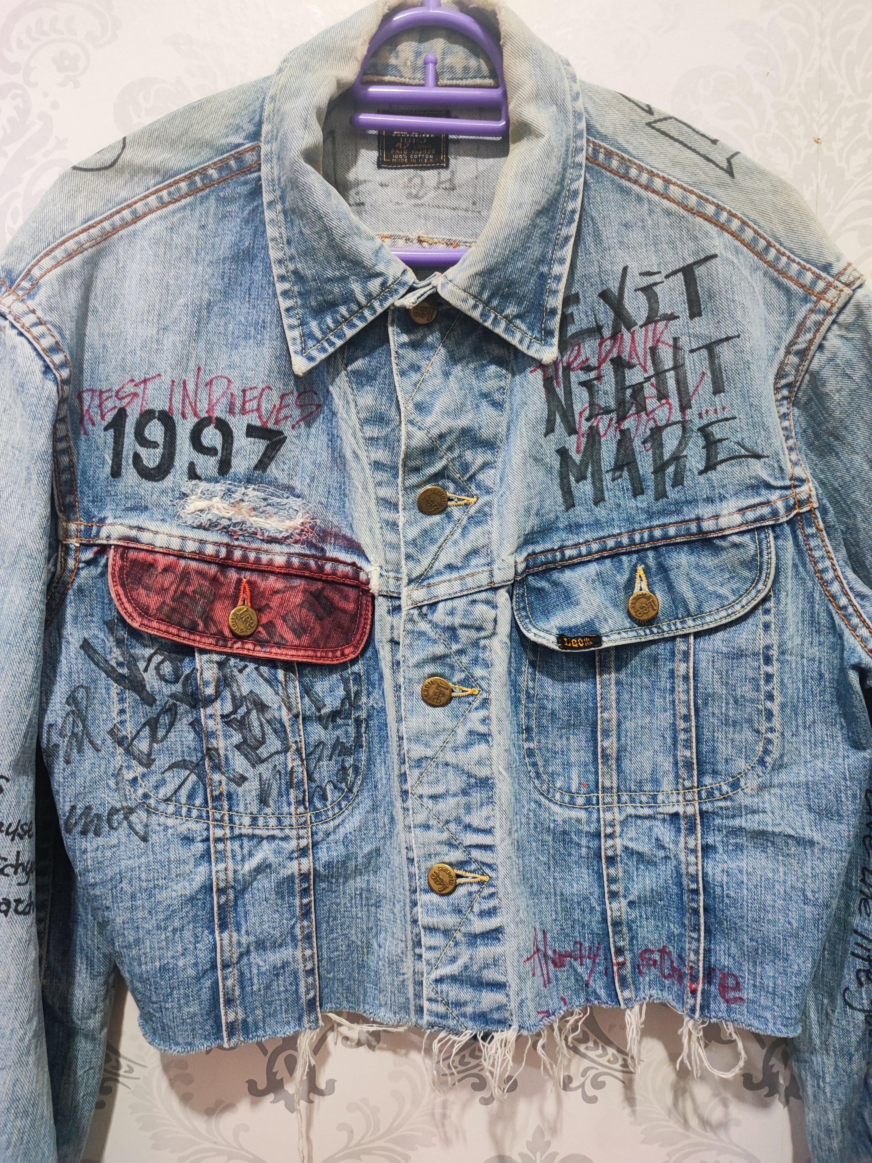Lee True Vintage 60's Lee Denim Jacket Celebrities Style Size M / US 6-8 / IT 42-44 - 4 Thumbnail
