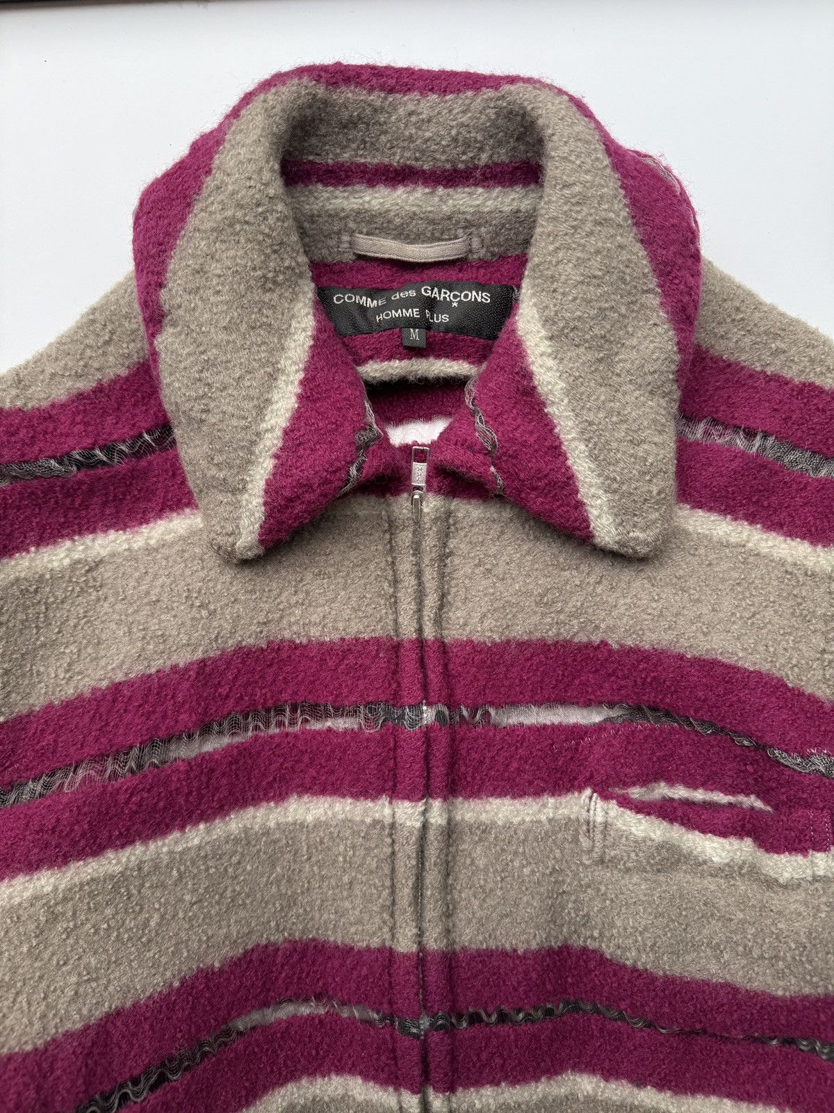 Comme des Garcons × Comme des Garcons Homme Plus Comme des garçons Homme plus 04’ stripe transparency jacket Size US M / EU 48-50 / 2 - 9 Thumbnail