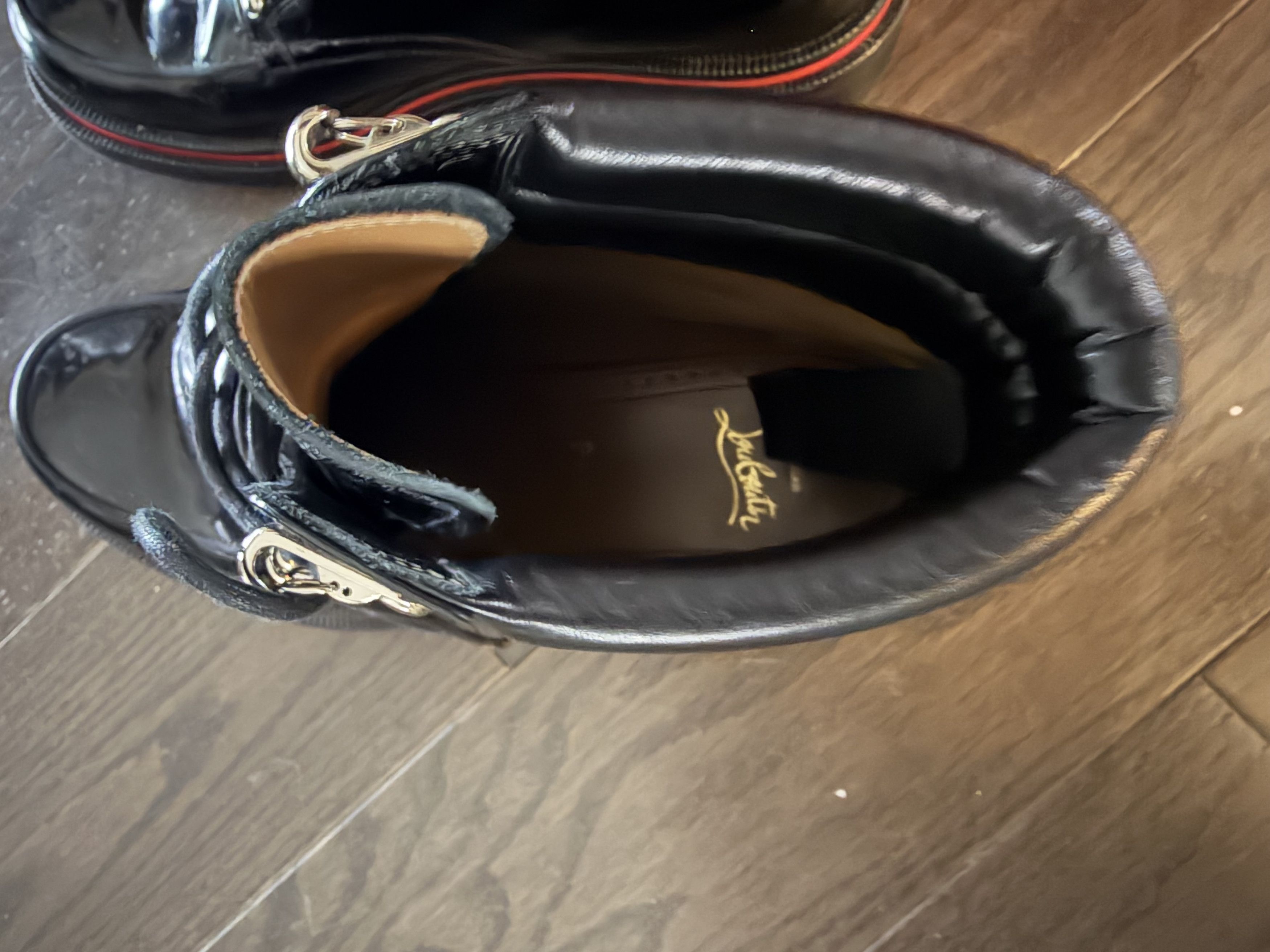 Christian Louboutin ALOPISTA FLAT CLF ABR/NAP/GG Size US 7 / EU 40 - 2 Thumbnail