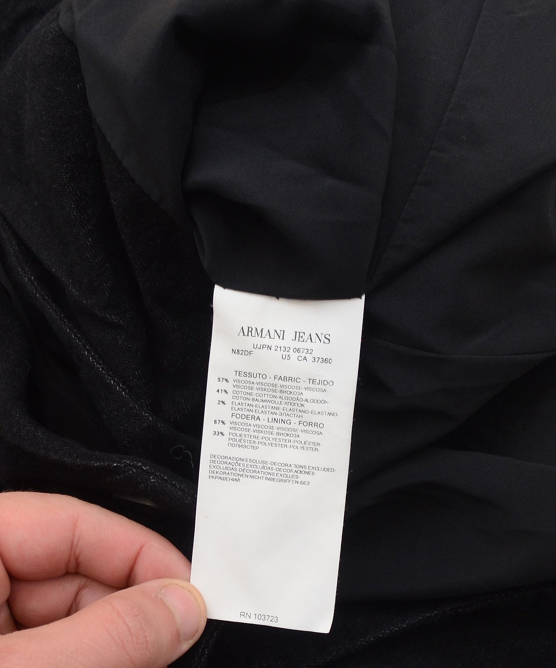 Armani × Giorgio Armani Armani Jeans Cotton Viscose Luxury Blazer Jacket Size XL / US 12-14 / IT 48-50 - 9 Thumbnail