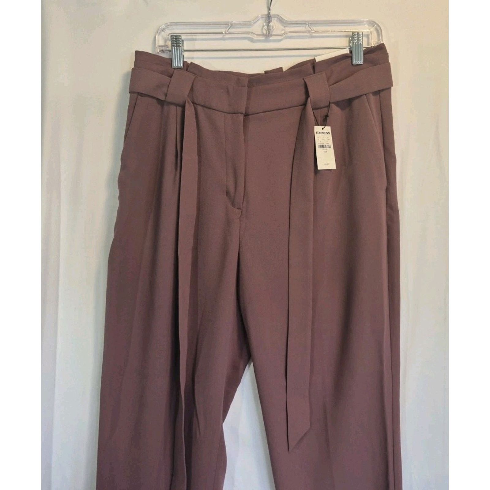 Express New W Tags Express Ankle High Rise *IN BROWN* 10R Pants Size 32" / US 10 / IT 46 - 4 Thumbnail