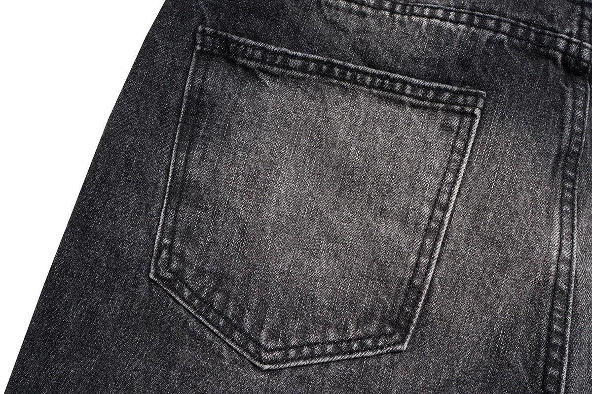 Japanese Brand Streetwear Damaged Hole Washed Baggy Jeans Size US 33 - 11 Thumbnail