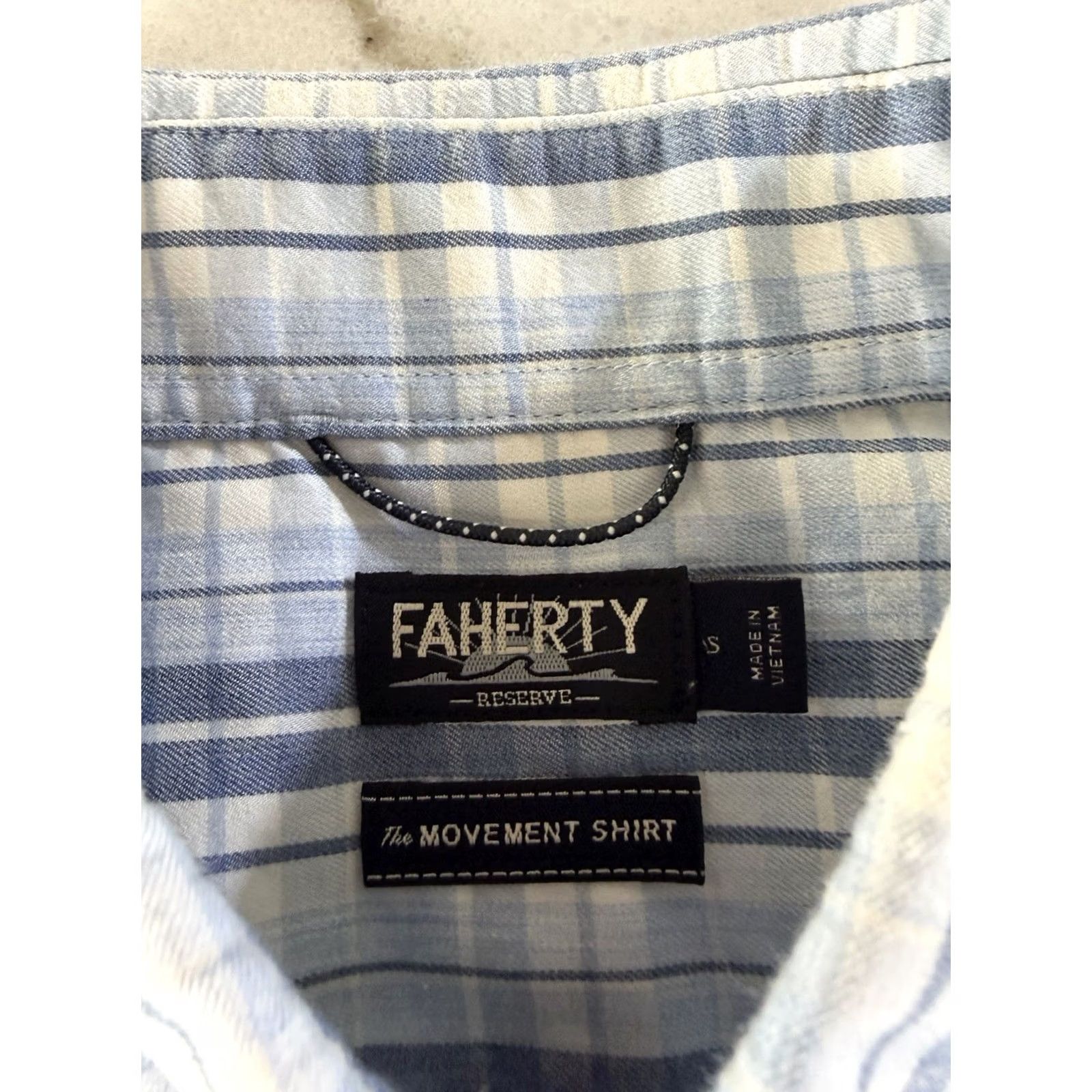 Faherty Faherty Button Up Shirt Long Sleeve Blue Mens Small Size US S / EU 44-46 / 1 - 3 Thumbnail