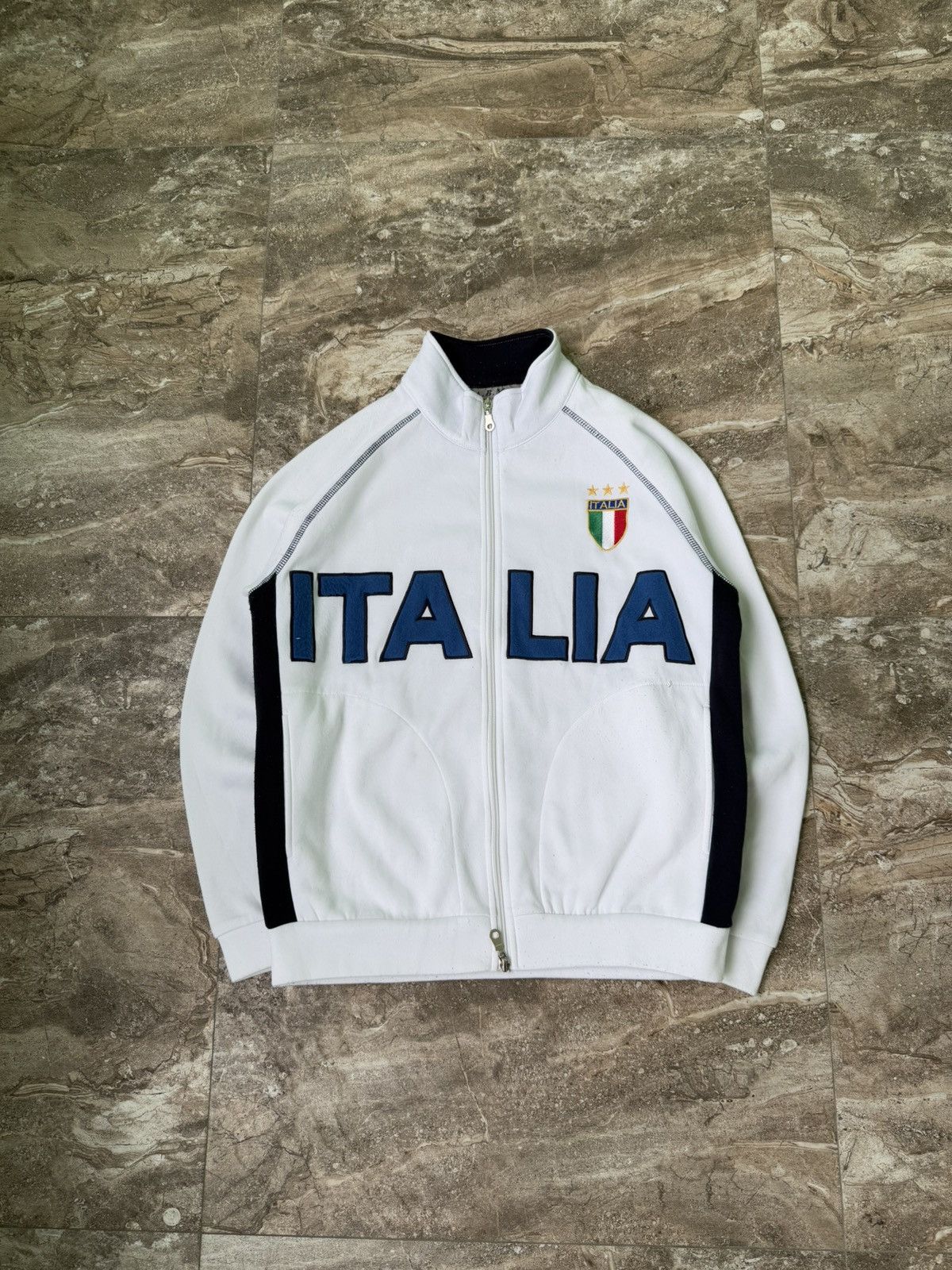 ハーフジップニット　イタリア製　y2k 【Italy vintage】90’s