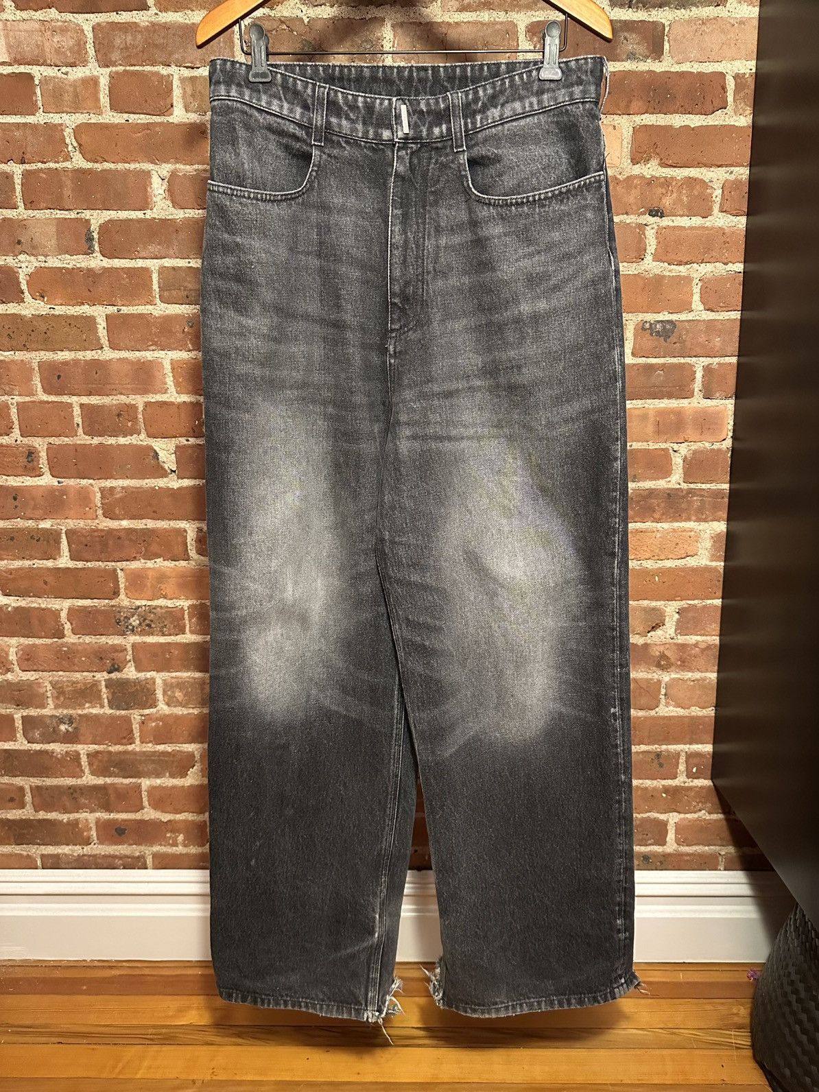 Givenchy FW/22 MMW Runway Wide Leg Denim Size US 31 - 1 Thumbnail