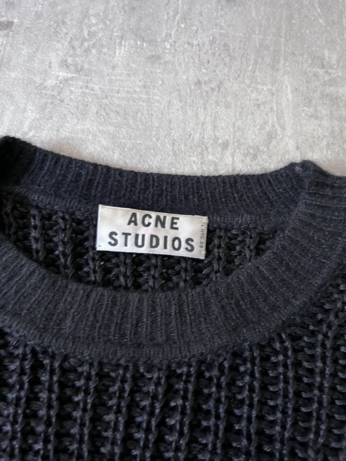Acne Studios Acne Studios S/S 13 Ninon Linen black sweater Size US S / EU 44-46 / 1 - 5 Thumbnail