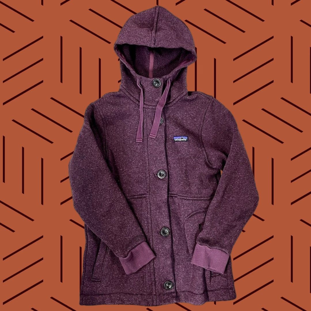Patagonia Patagonia Women's Better Sweater Coat Cardigan XS Purple - Light Balsamic - 18" Armpit to Armpit, 25" Shoulder to Hem - Women Size XS / US 0-2 / IT 36-38 - 1 Thumbnail