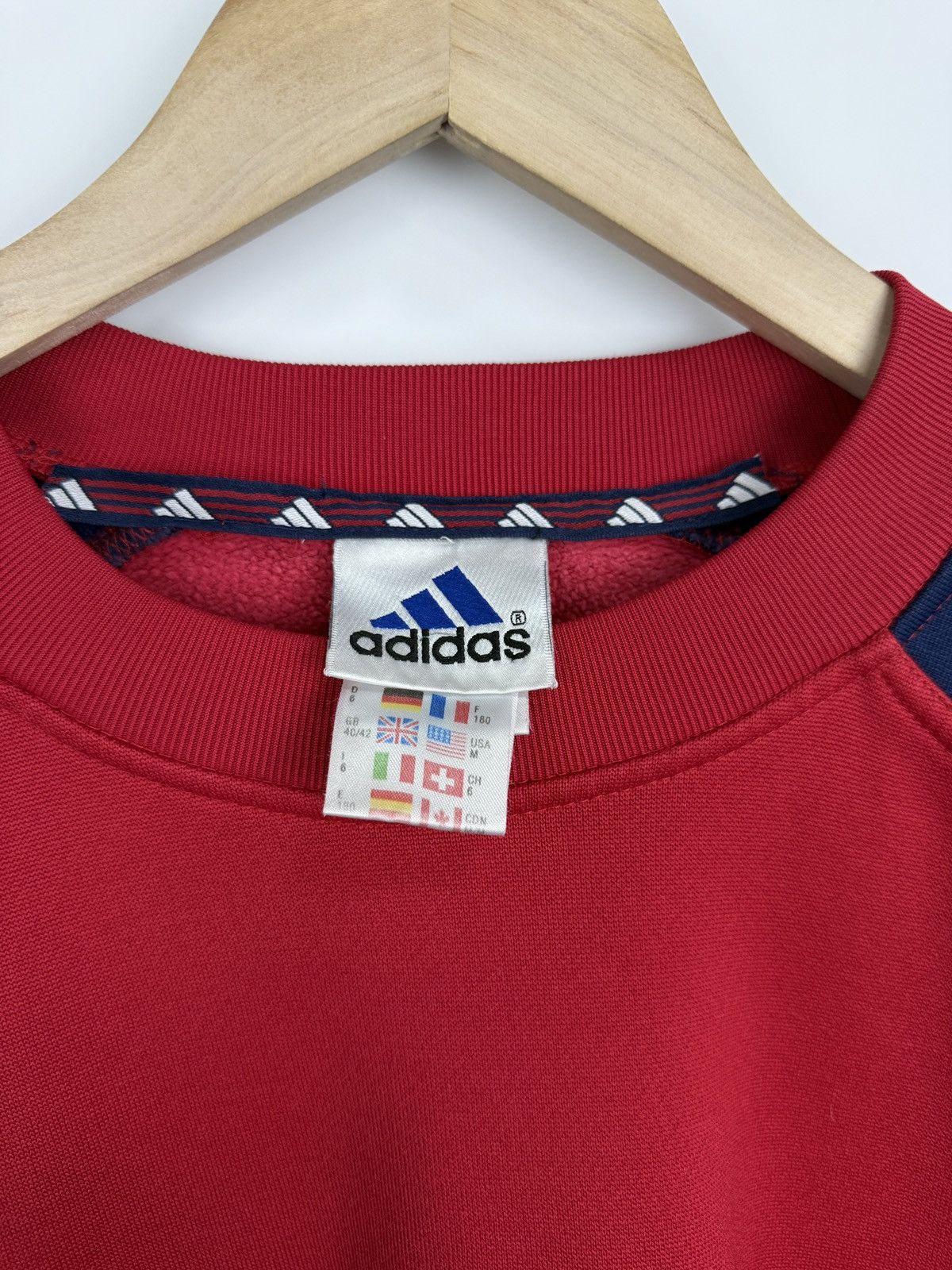 Adidas 🇩🇪 Vintage 80s Adidas Retro Sweatshirt Rare Y2K Bundeswehr Size US M / EU 48-50 / 2 - 6 Thumbnail