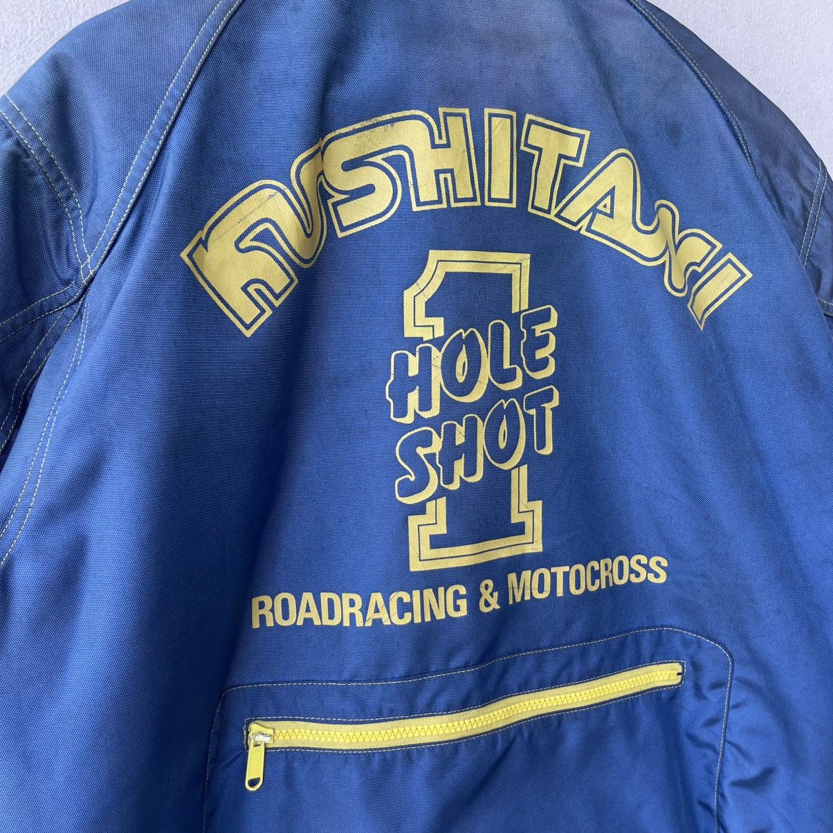 Helmut Lang Vintage 80s Astro Kushitani "Hole Shot" Racing Jacket Size US L / EU 52-54 / 3 - 11 Thumbnail