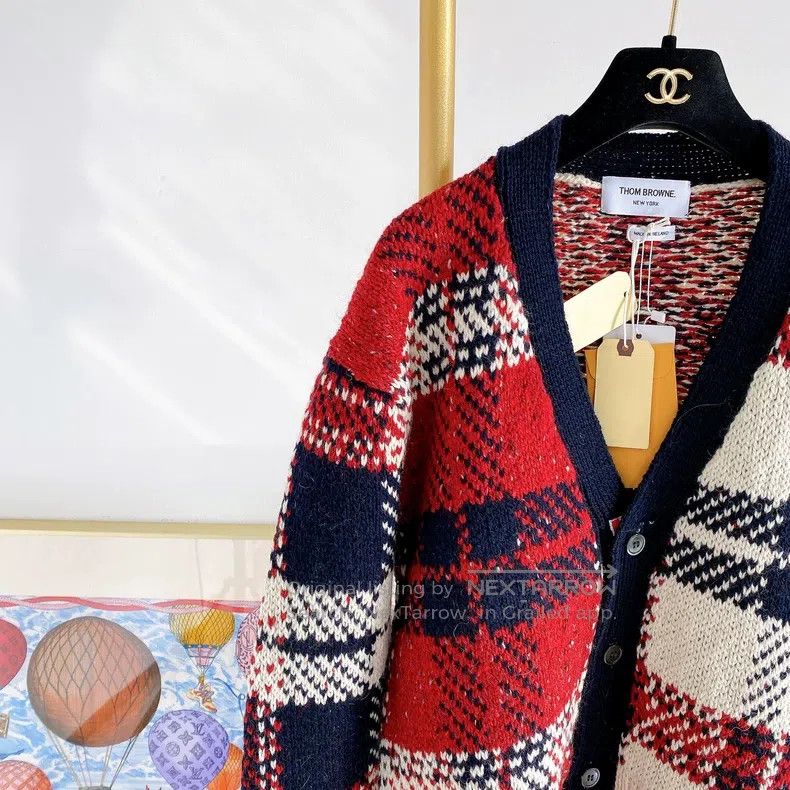 Thom Browne Thom Browne Colorblock Knit Cardigan Size US XL / EU 56 / 4 - 3 Thumbnail
