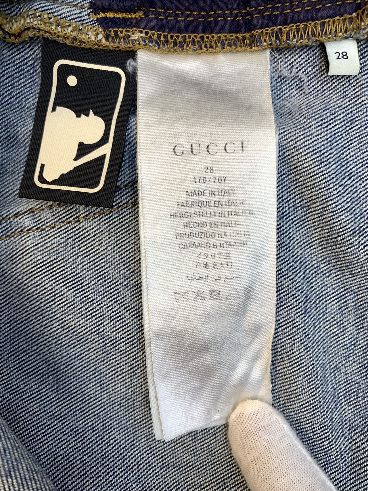 Gucci Gucci Blue Washed Vintage Cotton Denim Pants K26WX Size 28" / US 6 / IT 42 - 5 Thumbnail