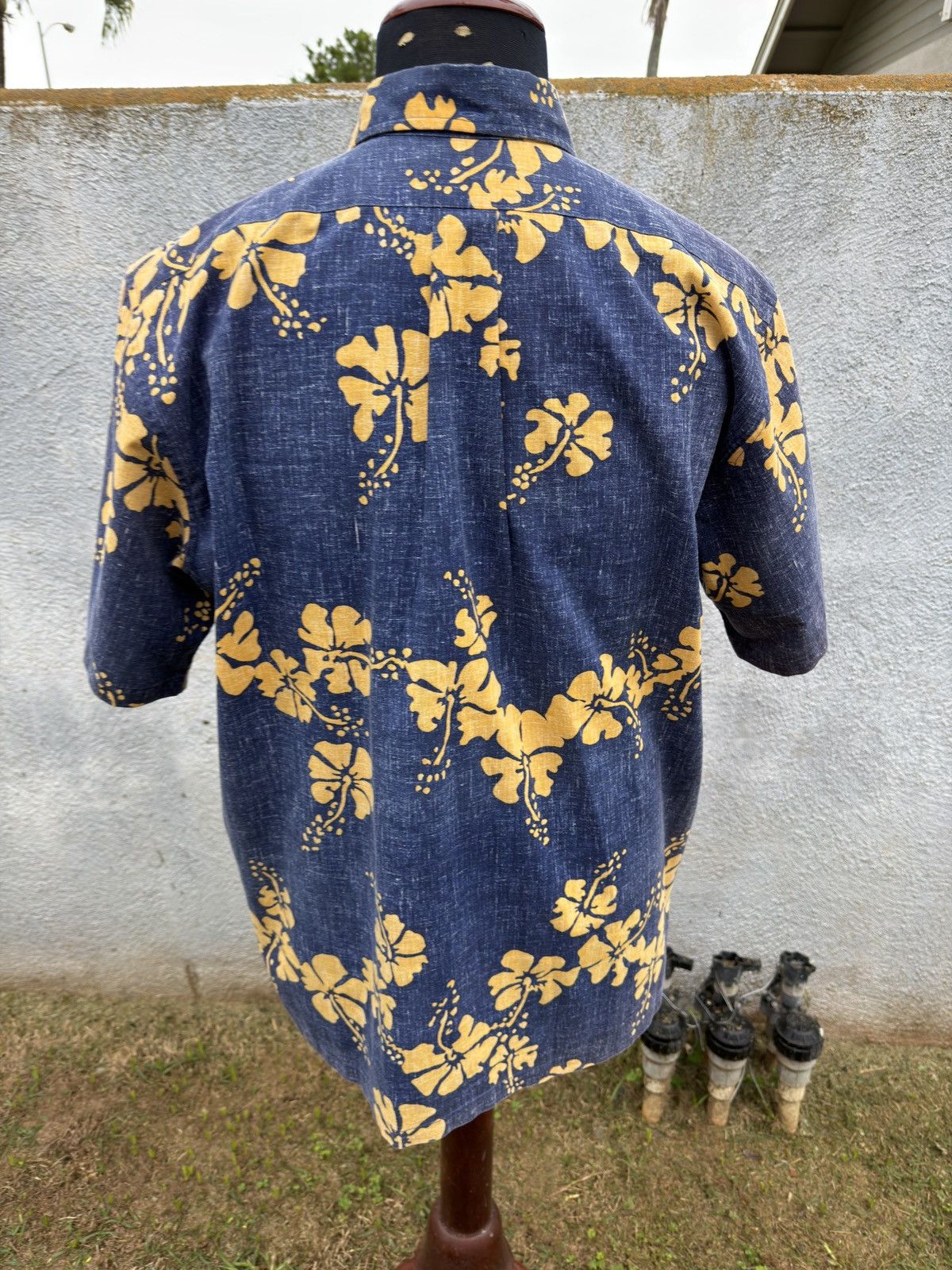 Reyn Spooner PreOwned Reyn Spooner Hawaiian Print Blue/Yellow Men's L Size US L / EU 52-54 / 3 - 2 Thumbnail