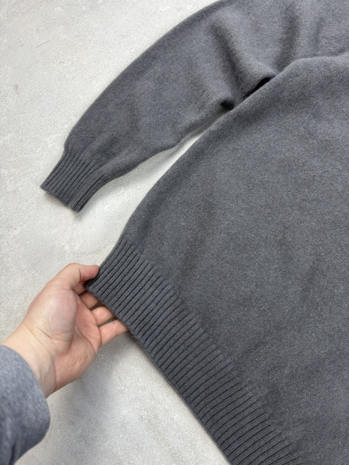 Polo Ralph Lauren Polo Ralph Lauren Wool Alpaca Hair Grey Sweater Crew Neck Size US XL / EU 56 / 4 - 5 Thumbnail