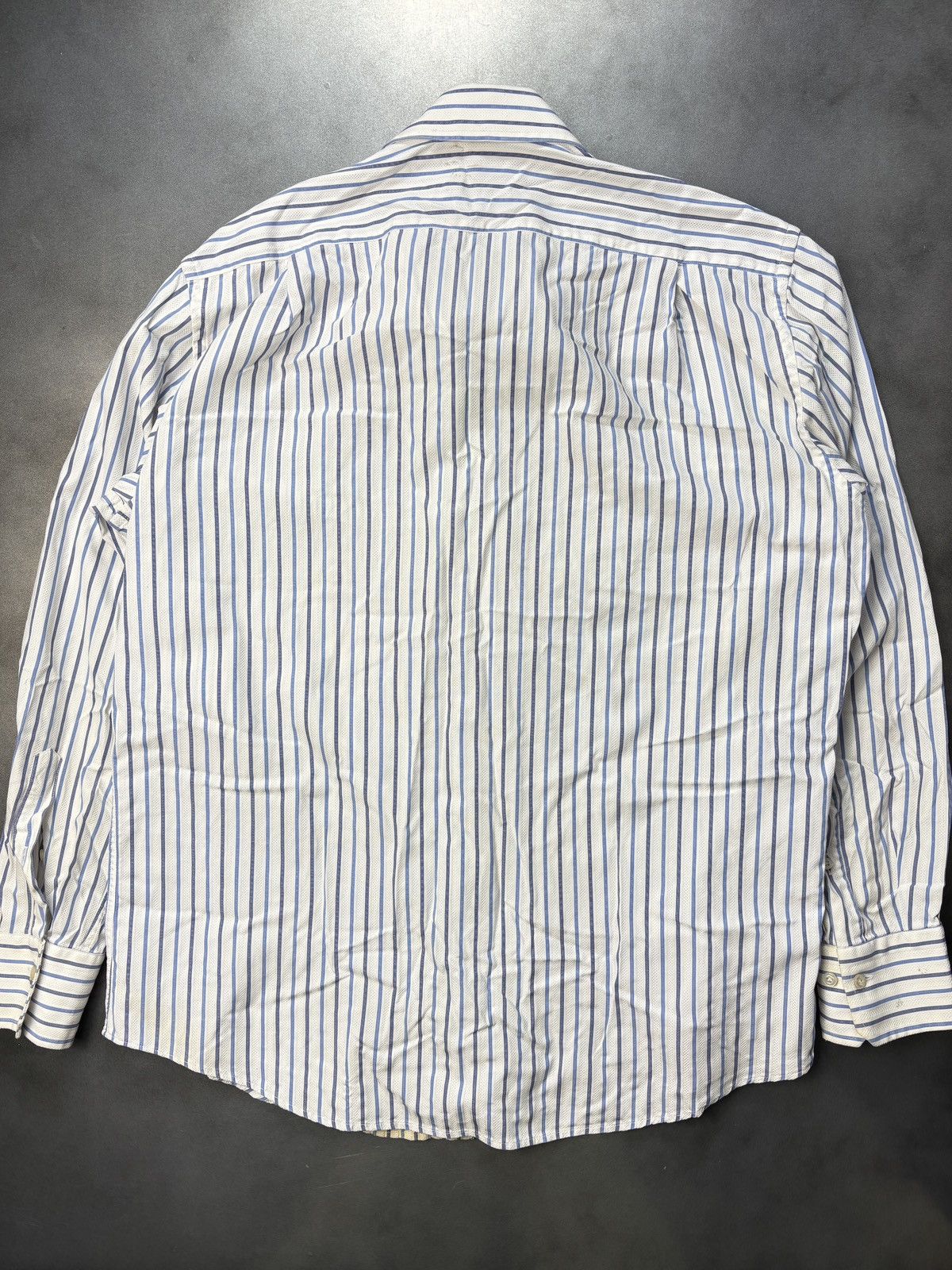 Pal Zileri 2000s Pal Zileri Dress Shirt Stripe Button Up Longsleeve Y2K Size US M / EU 48-50 / 2 - 13 Thumbnail