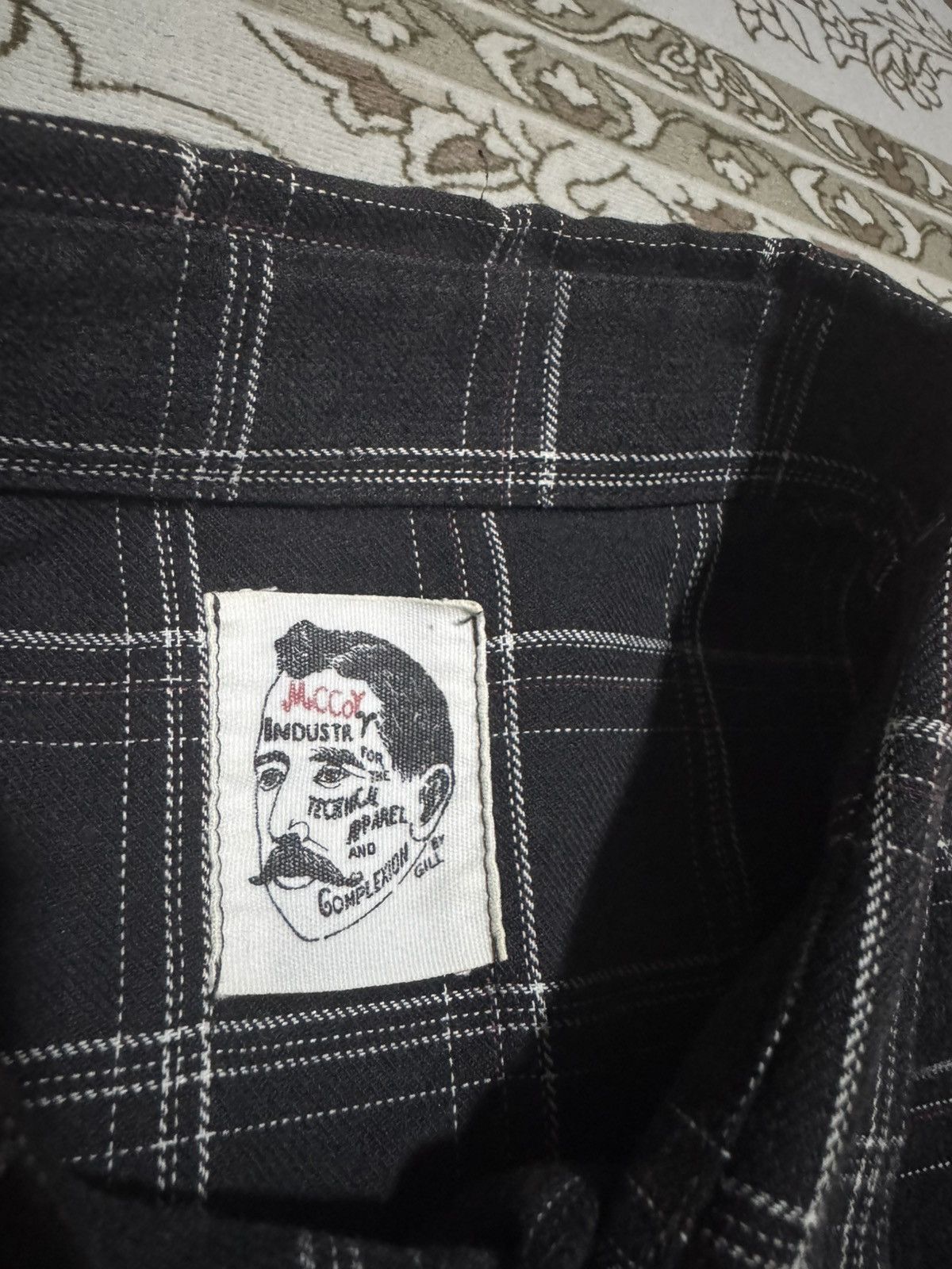 The Real McCoy's × Vintage Vtg McCoys Gill Boxy Flannel L/S Technical Apparel Shirt Size US L / EU 52-54 / 3 - 5 Thumbnail