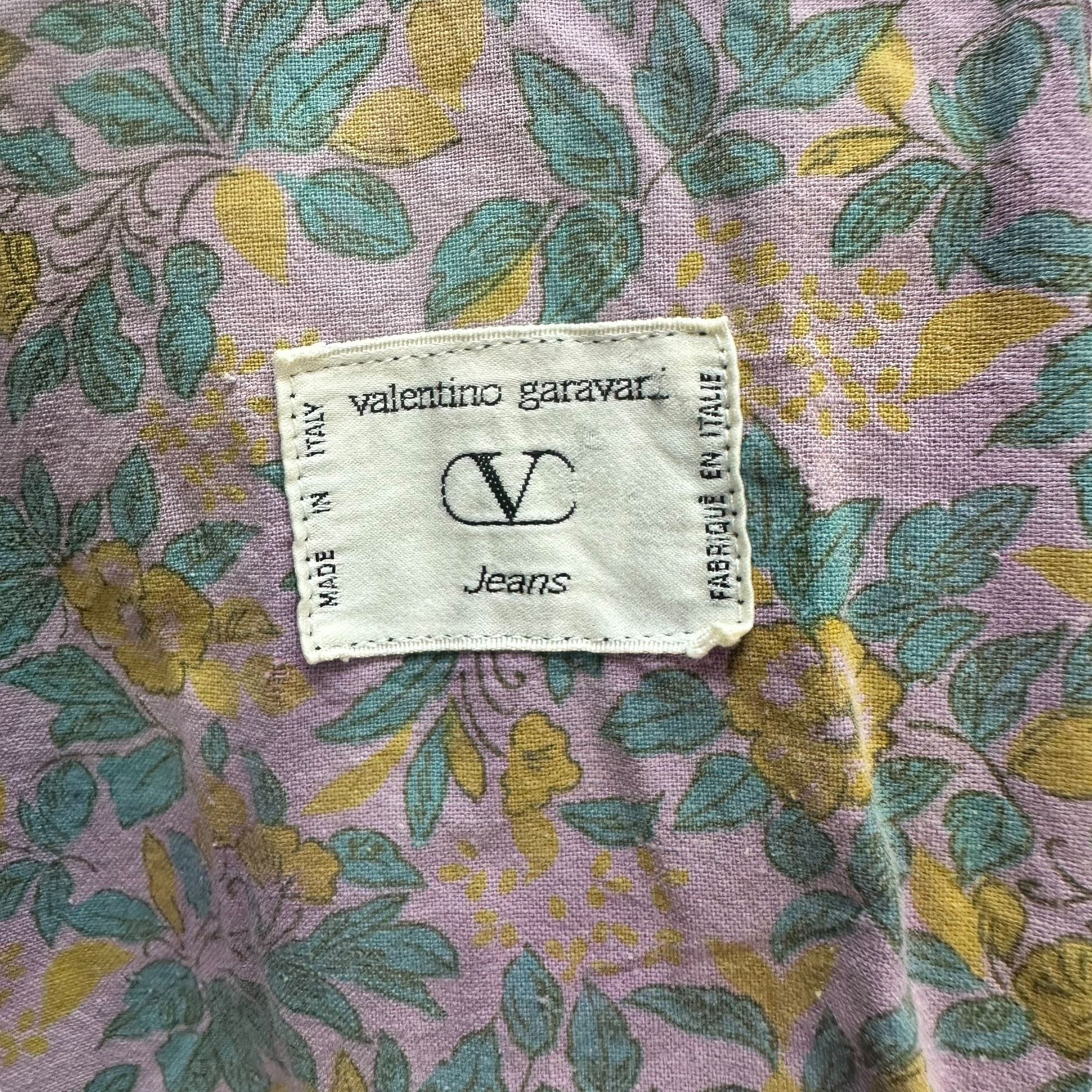 Vintage Valentino Garavani Jeans Washed Denim Casual Jacket #A7-0173 Size US M / EU 48-50 / 2 - 13 Thumbnail