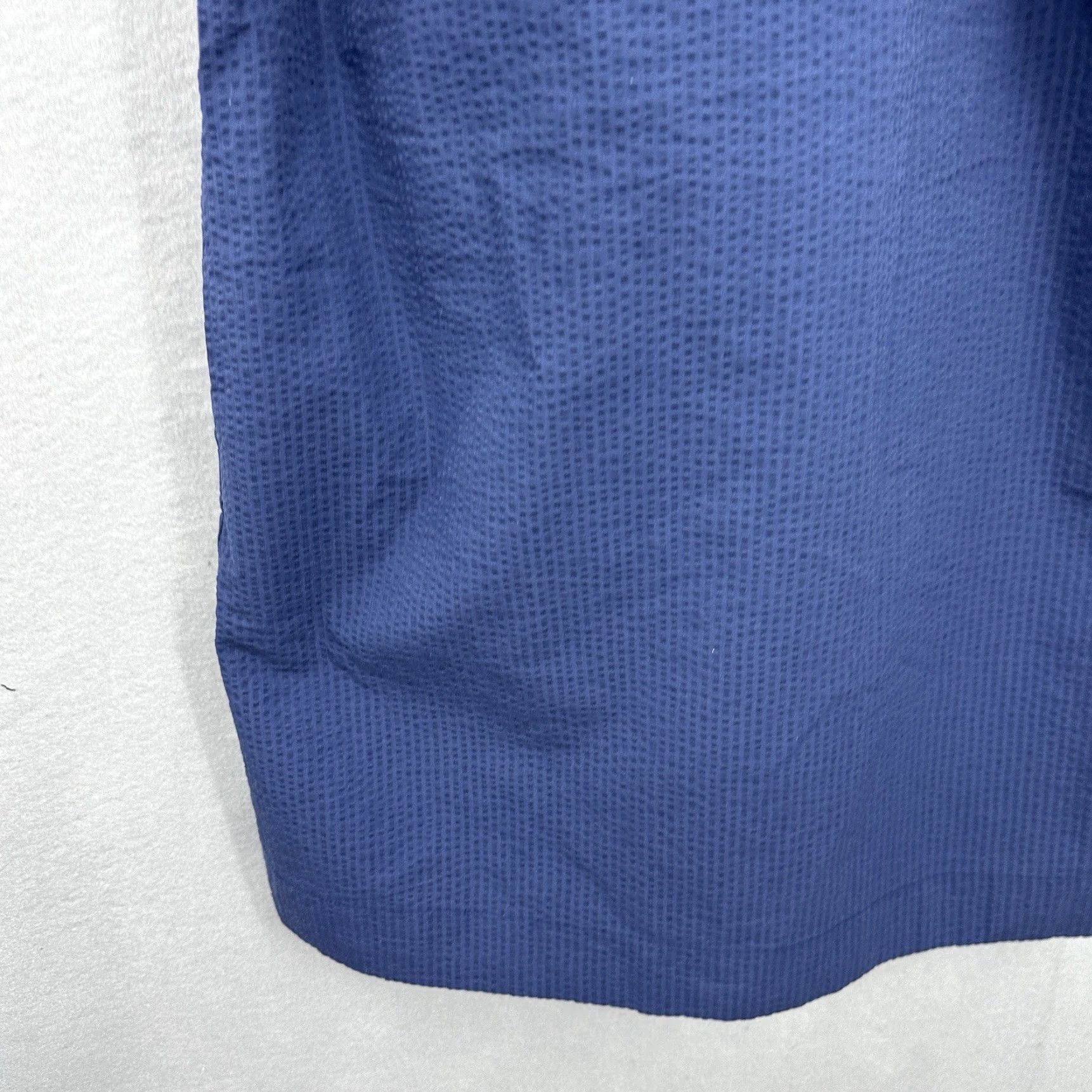 Vintage Cuyana One Shoulder Dress XS Blue Mini Seersucker Women Sleeveless Size XS / US 0-2 / IT 36-38 - 4 Thumbnail