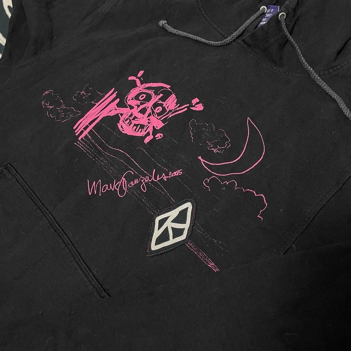 Krooked × Vintage VINTAGE BLACK KROOKED SKATEBOARDS HOODIE! Size US L / EU 52-54 / 3 - 5 Thumbnail