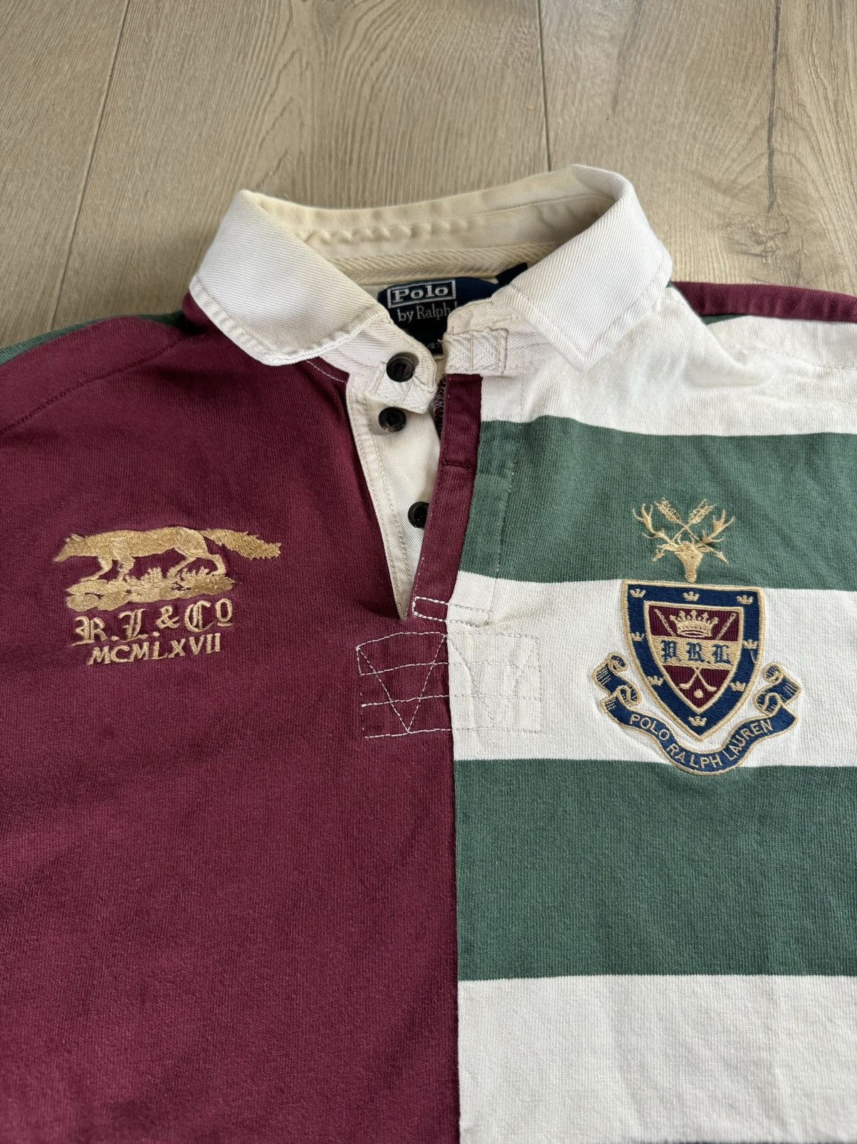 Polo Ralph Lauren RARE patchwork polo RL rugby 🏉 Size US L / EU 52-54 / 3 - 7 Preview