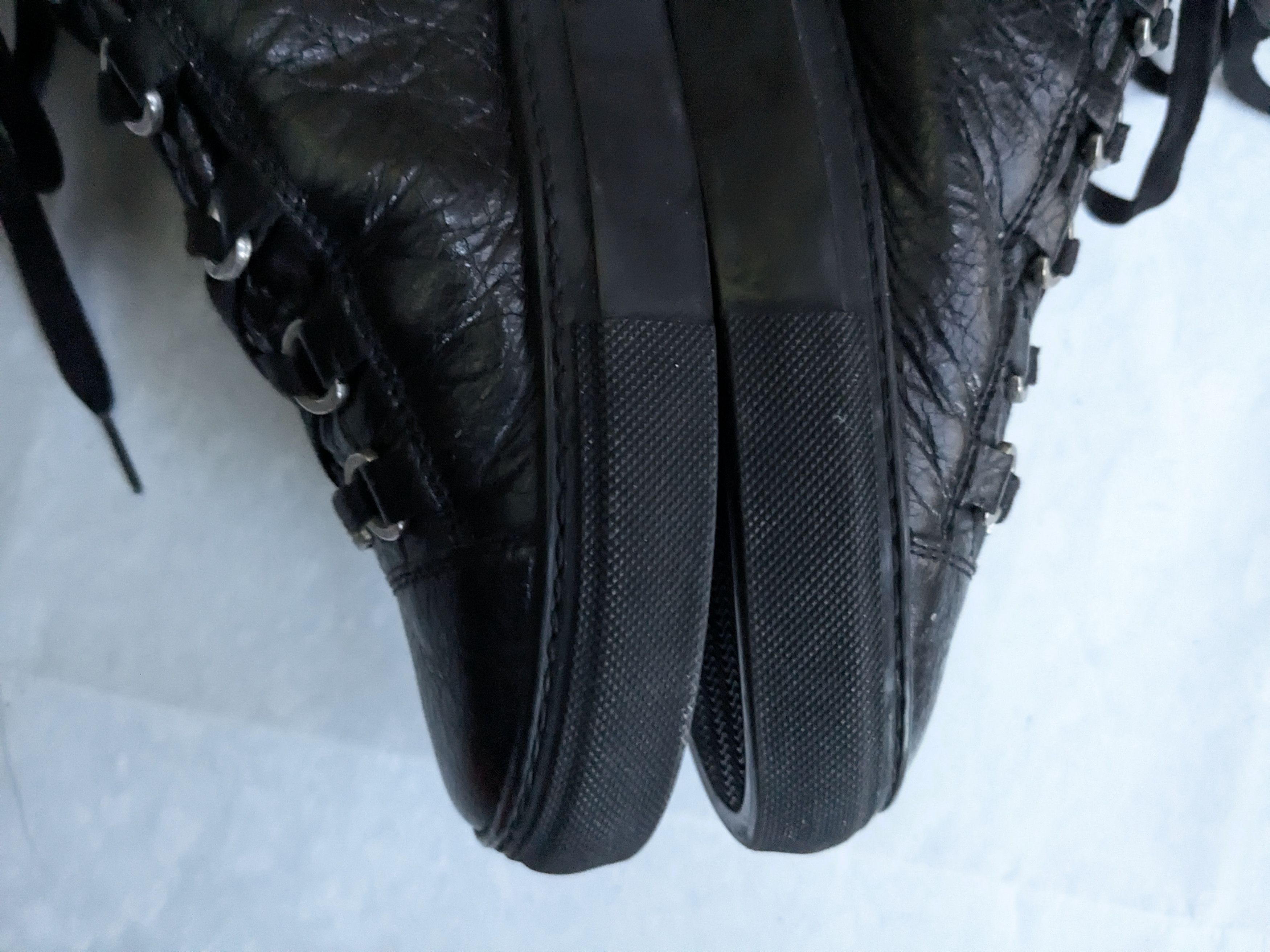 Balenciaga Balenciaga Arena Black 9 High Tops Leather Sneakers Size US 9 / EU 42 - 9 Thumbnail