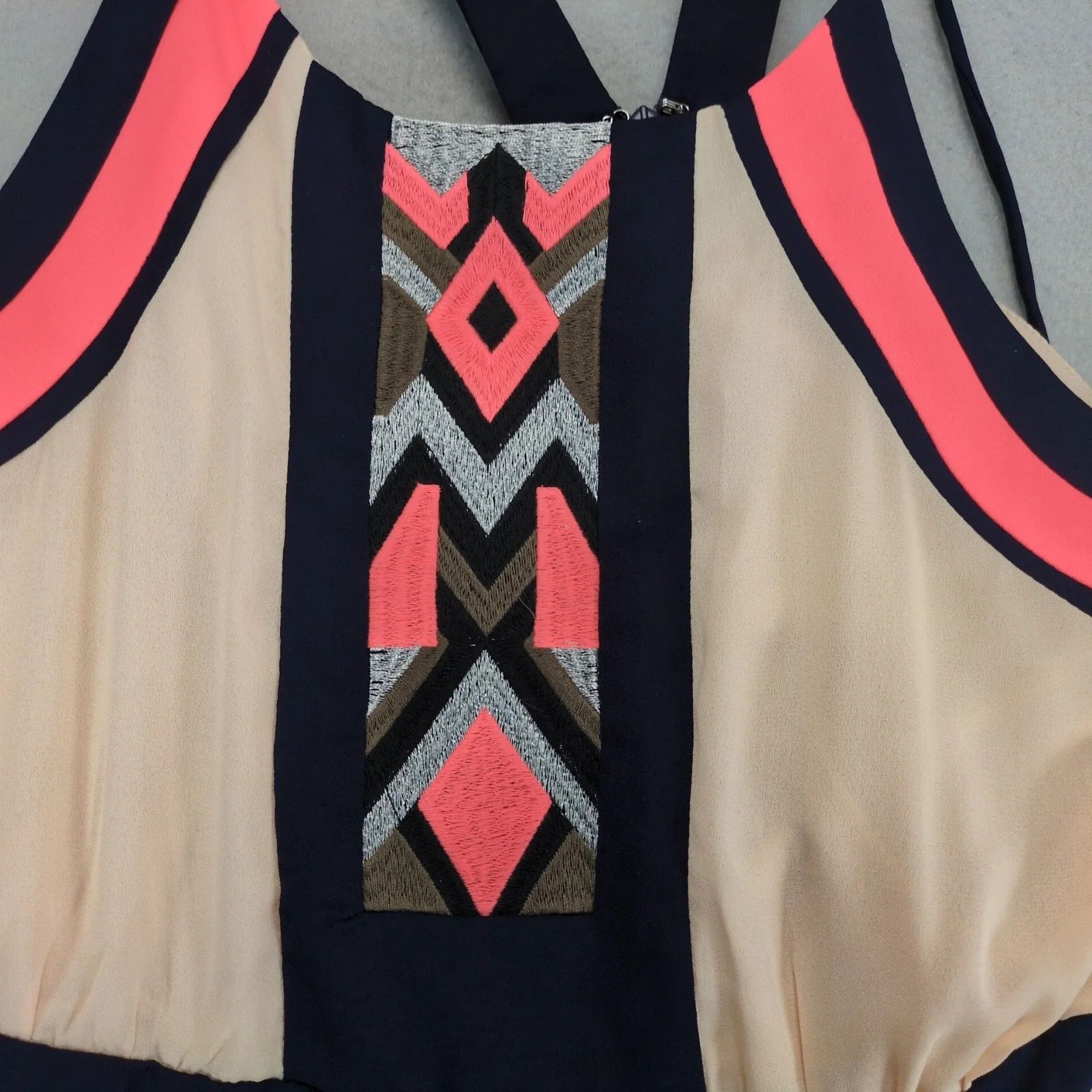 Other Lulumari Embroidered Peach Chiffon Halter Strap Maxi Dress M Size M / US 6-8 / IT 42-44 - 10 Thumbnail