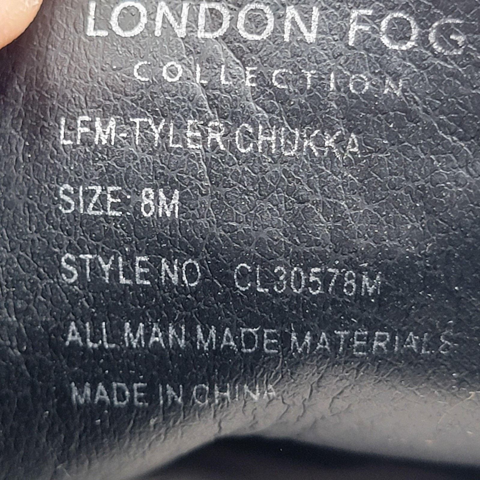 London Fog London Fog Tyler Chukka Mens Size 8 Black Dress Boots Size US 8 / EU 41 - 8 Thumbnail