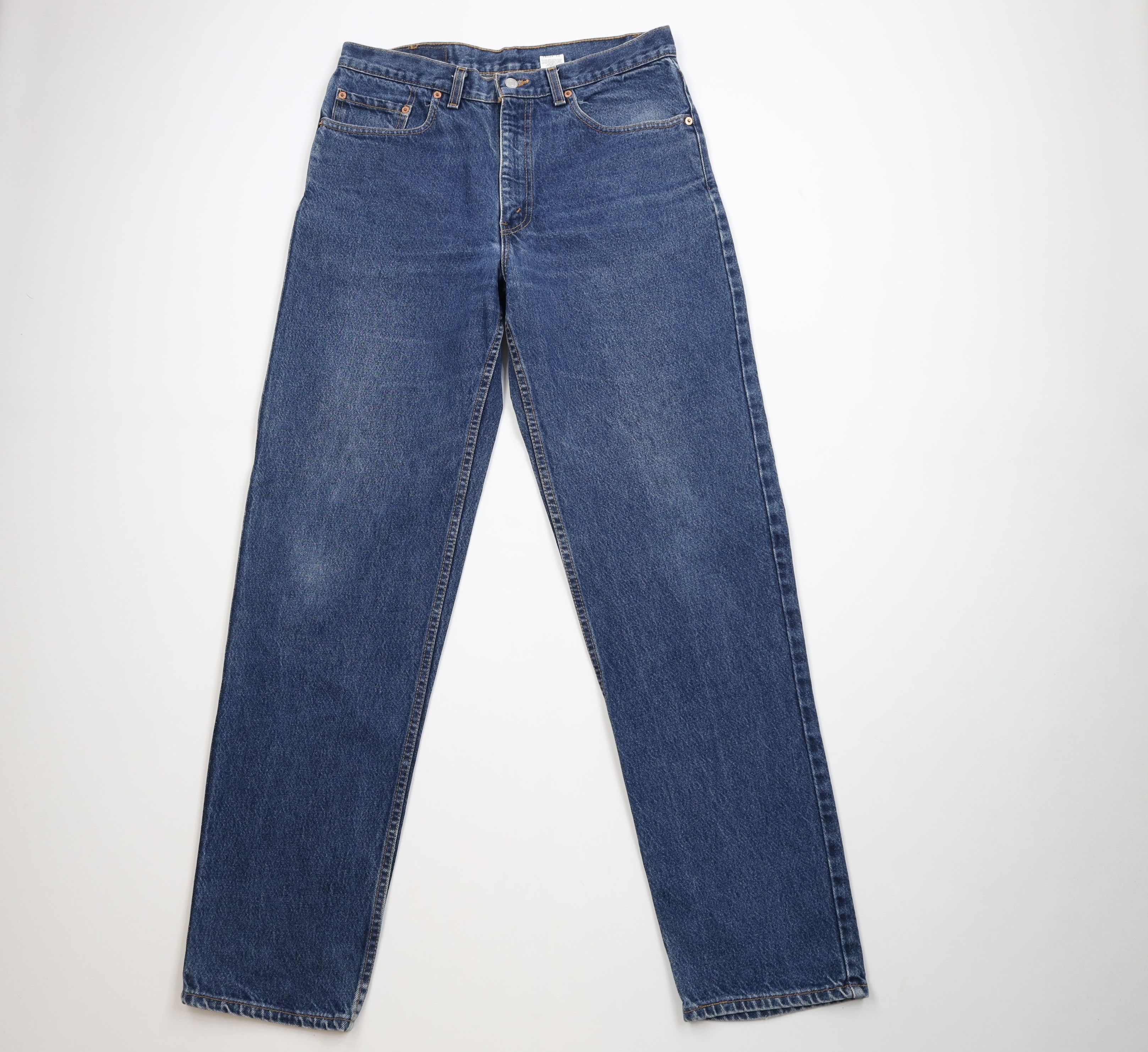 Levi's Vintage Y2K 2002 Levis 550 Relaxed Fit Denim Jeans Blue USA Size US 34 / EU 50 - 1 Thumbnail