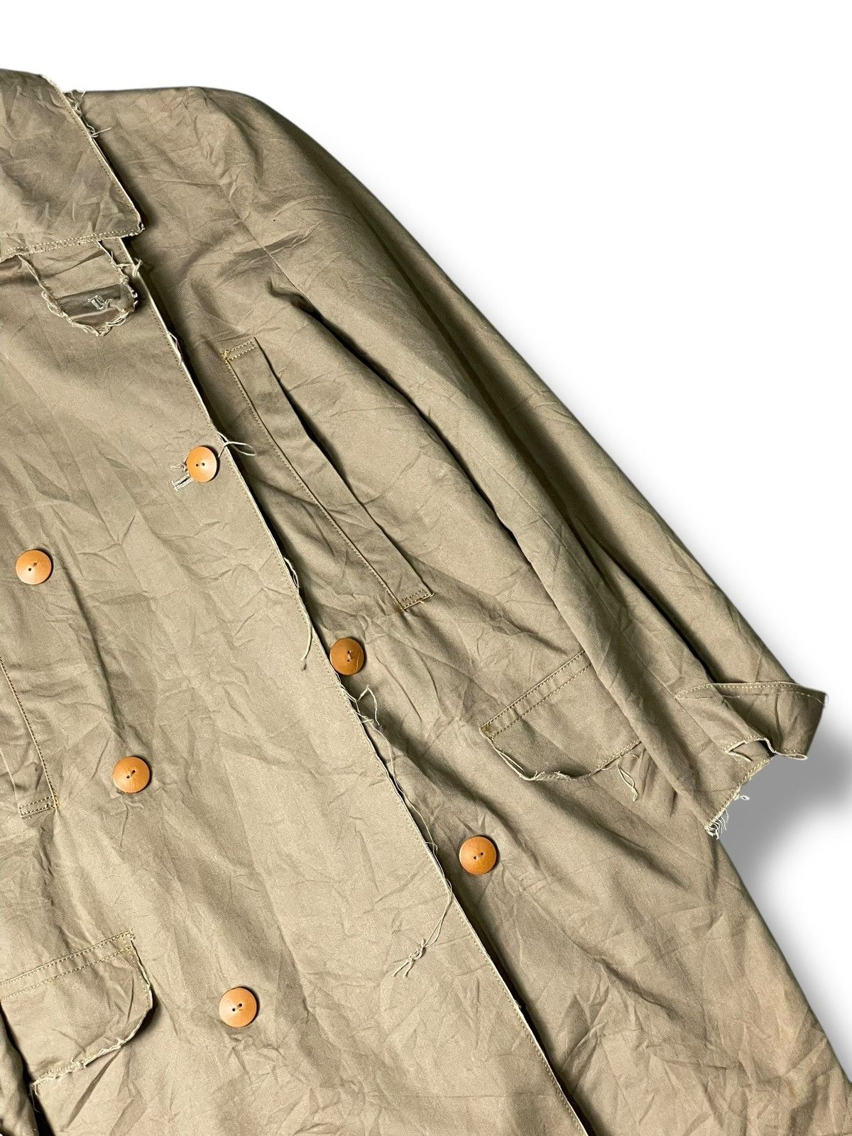 Japanese Brand × Vintage GG ET MARIA Double Breasted Light Coat (114) Size US XXS / EU 40 - 3 Thumbnail