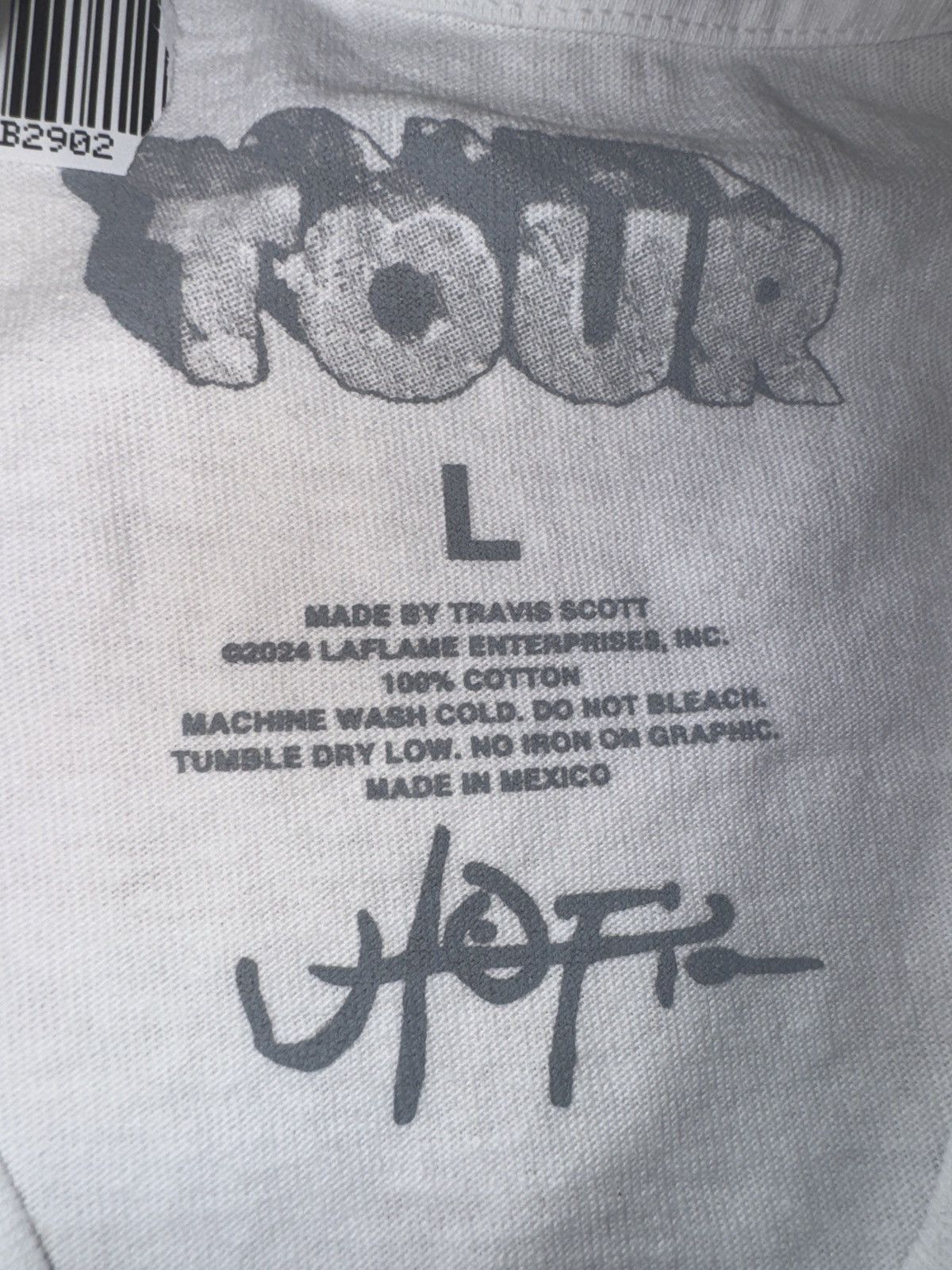 Travis Scott Travis Scott Tournee Tee Size US L / EU 52-54 / 3 - 4 Thumbnail