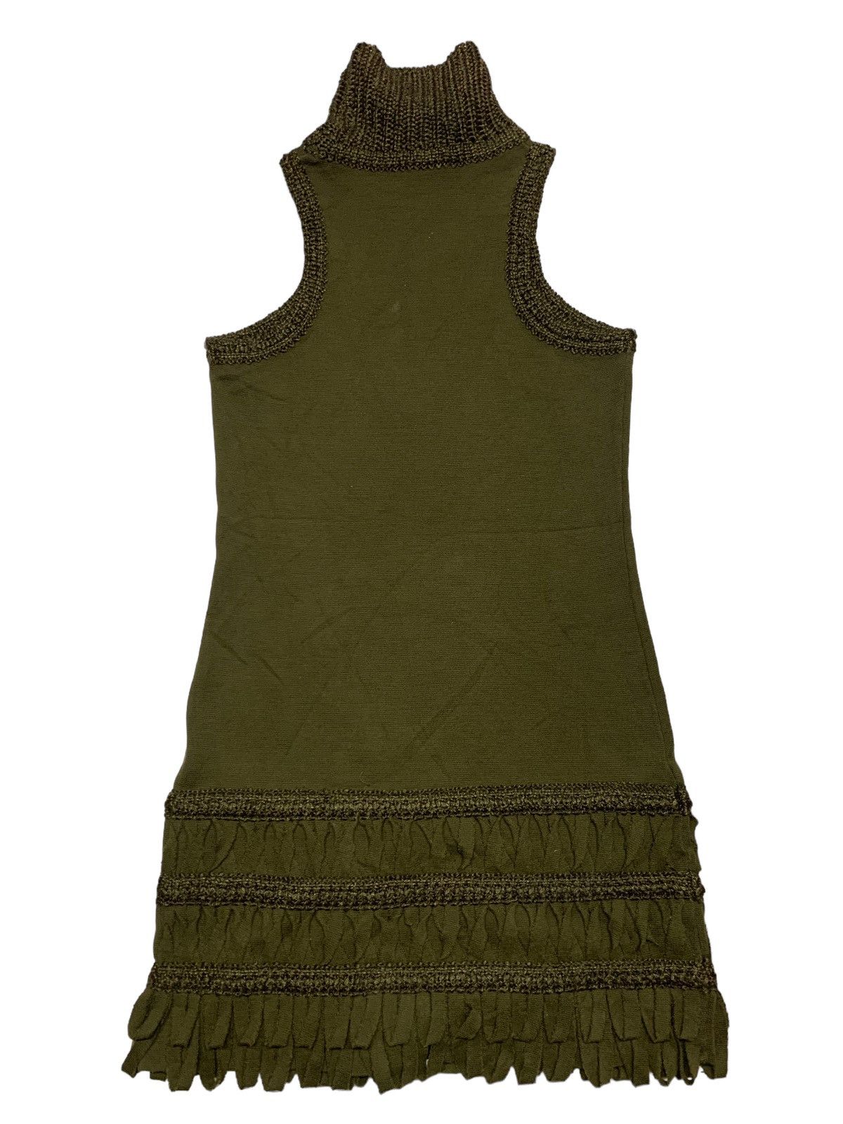 Ermanno Scervino × Vintage Ermanna scervino green body fitting dress size S-M Size ONE SIZE - 4 Thumbnail