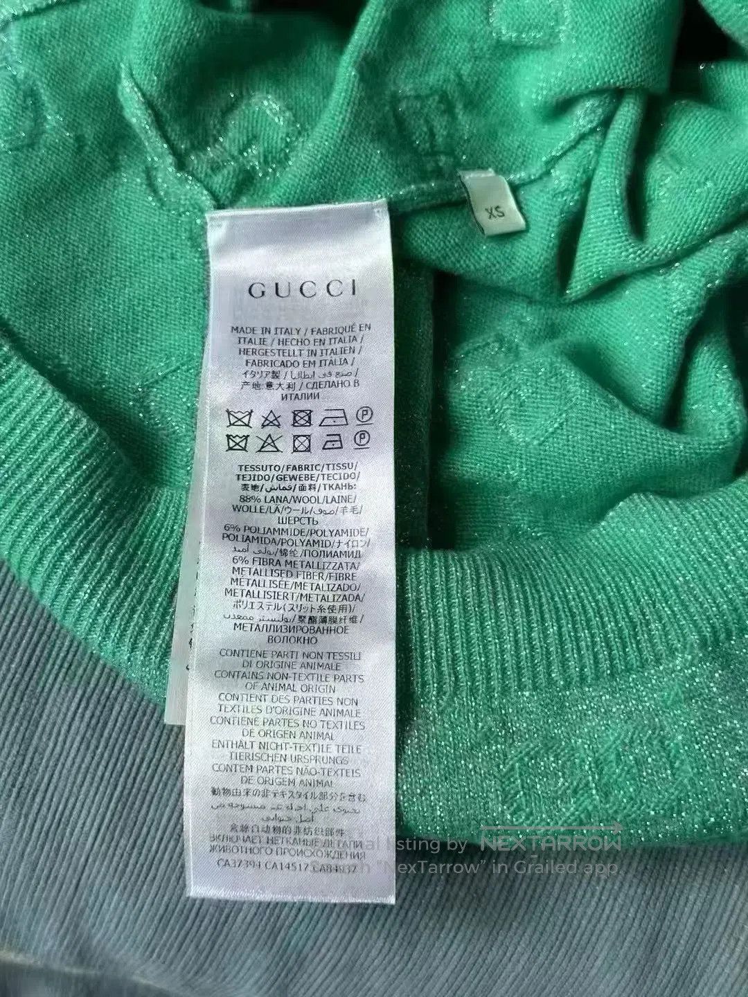 Gucci Guicci Full Print Cardigan| Size US XS / EU 42 / 0 - 4 Thumbnail