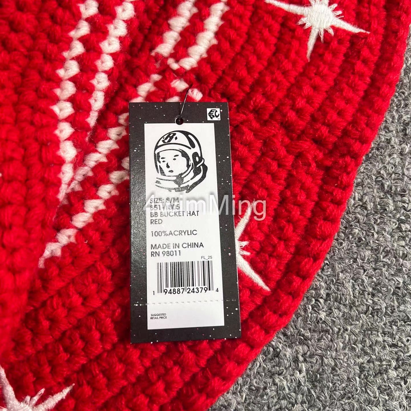 Billionaire Boys Club BBC Hand-Crocheted & Embroidered Knit Bucket Hat Q7 Size ONE SIZE - 4 Thumbnail