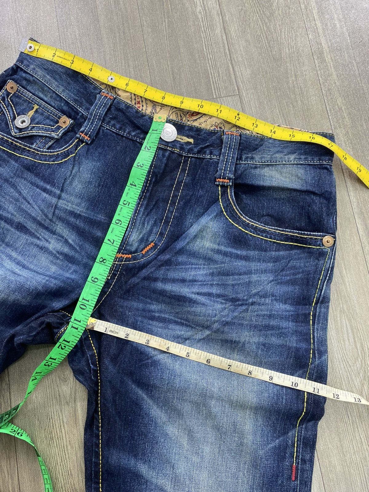 If Six Was Nine × Japanese Brand × Le Grande Bleu (L.G.B.) 2000s Edwin Blue Trip Nice Faded Lgb Y2K Japan Jeans Size US 30 / EU 46 - 20 Thumbnail