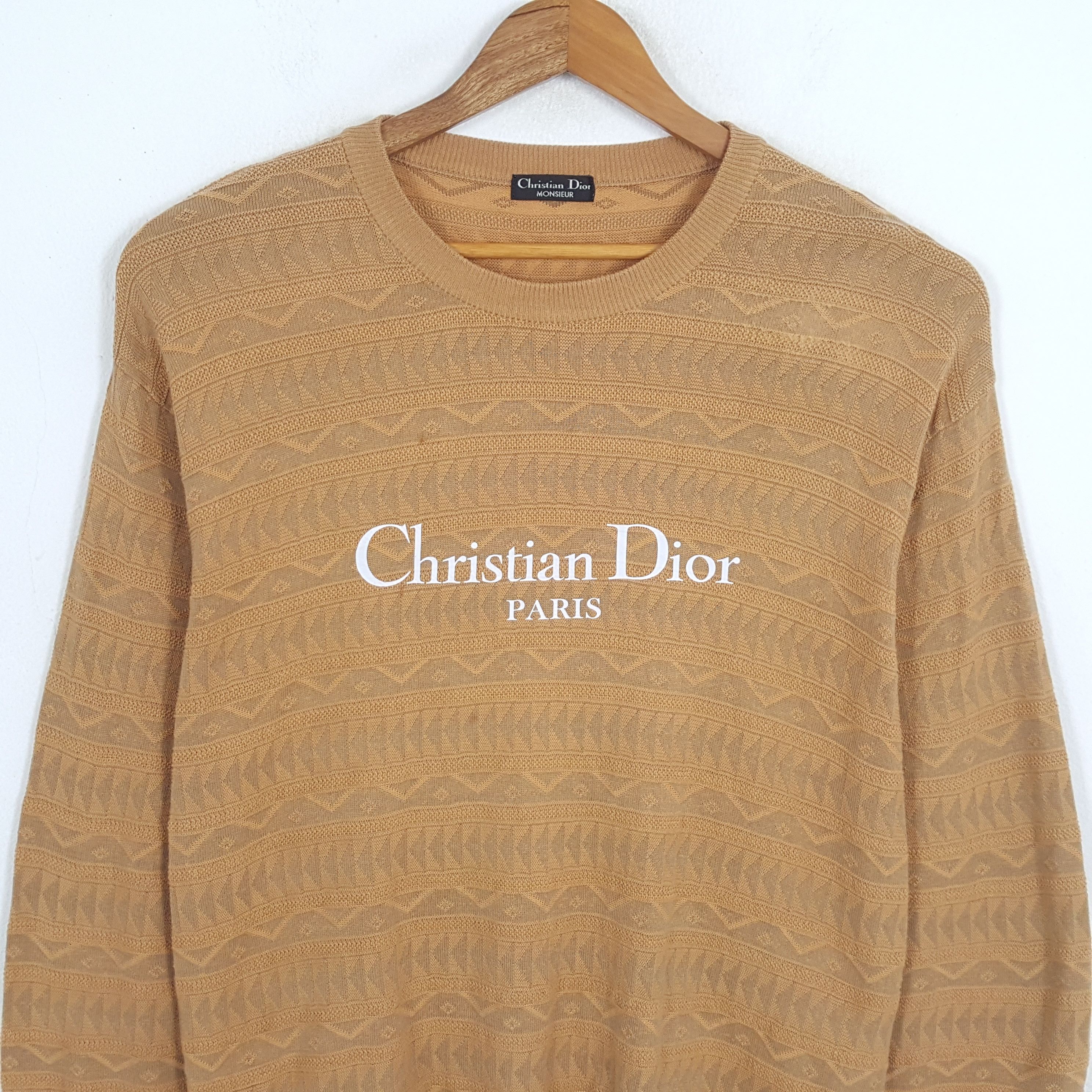 Christian Dior Monsieur × Vintage Vintage CHRISTIAN DIOR Italian Fashion Brand Sweatshirts Size US L / EU 52-54 / 3 - 2 Thumbnail