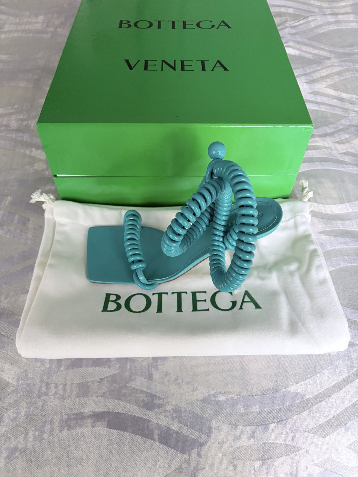 Bottega Veneta Bottega Veneta Wire Stretch Rubber Heel Sandal Size US 7 / IT 37 - 4 Thumbnail