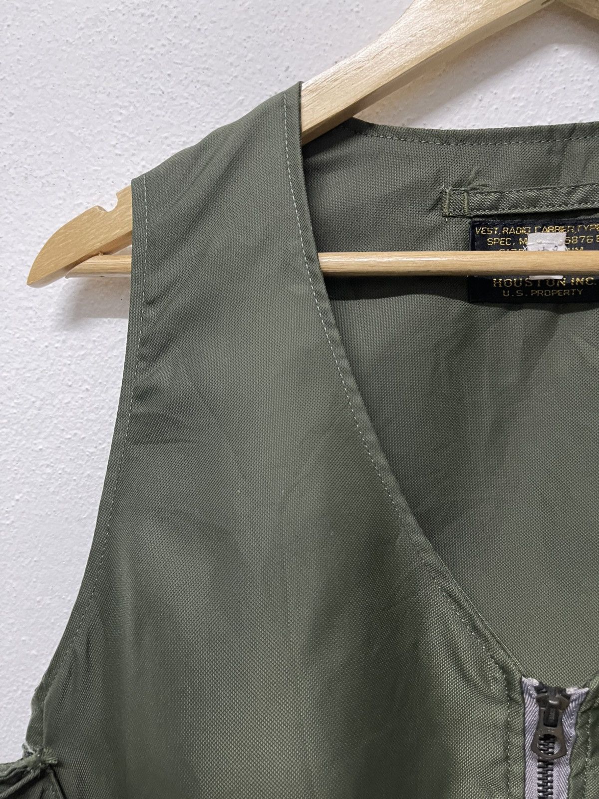 Other 80s HOUSTON INC VEST RADIO CARRIER ARMY RARE Size US M / EU 48-50 / 2 - 10 Thumbnail