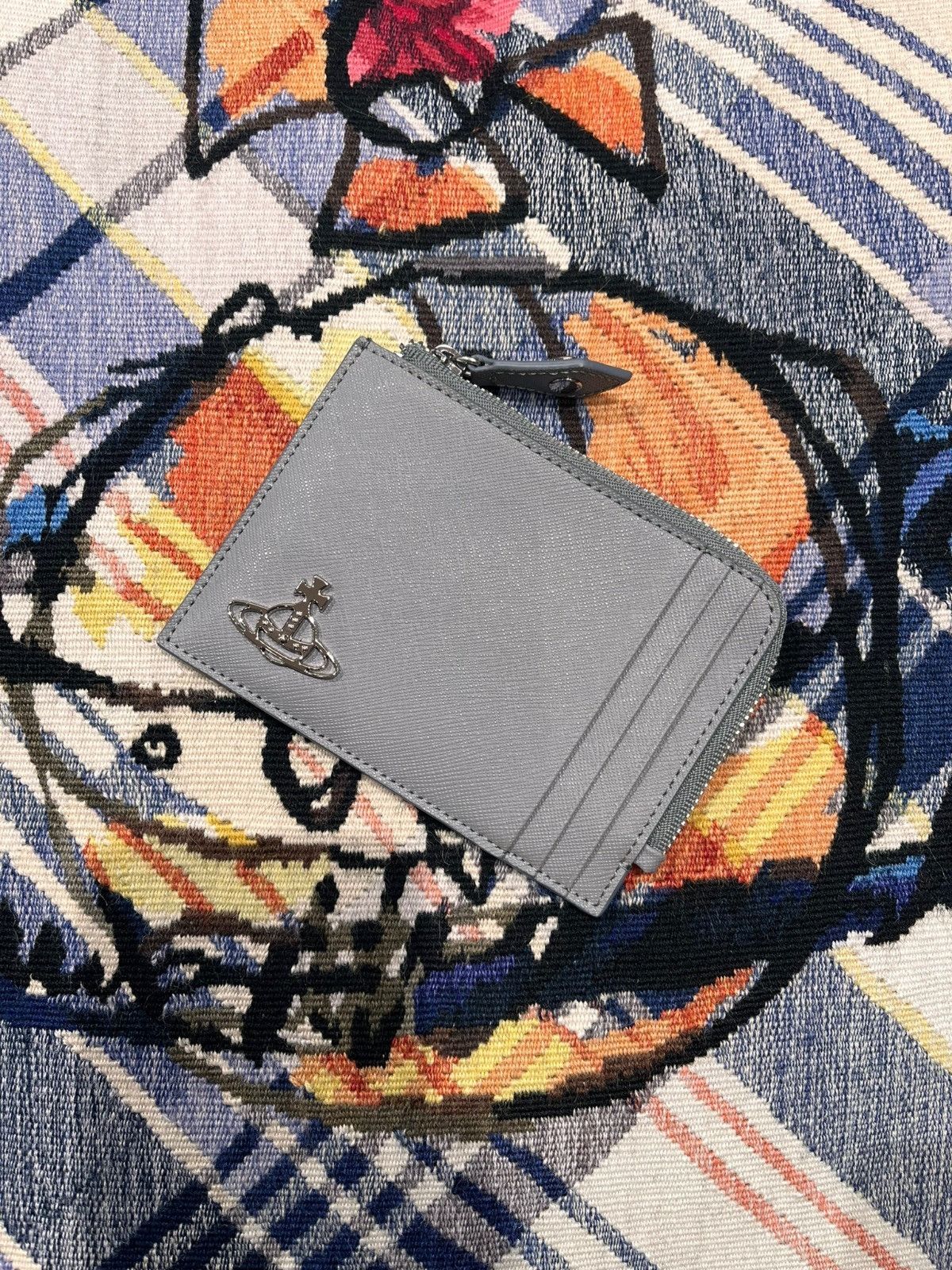 Vivienne Westwood o1f1d3z0525 Size: OS / Zip Card Holder in Dark Grey Size ONE SIZE - 1 Preview
