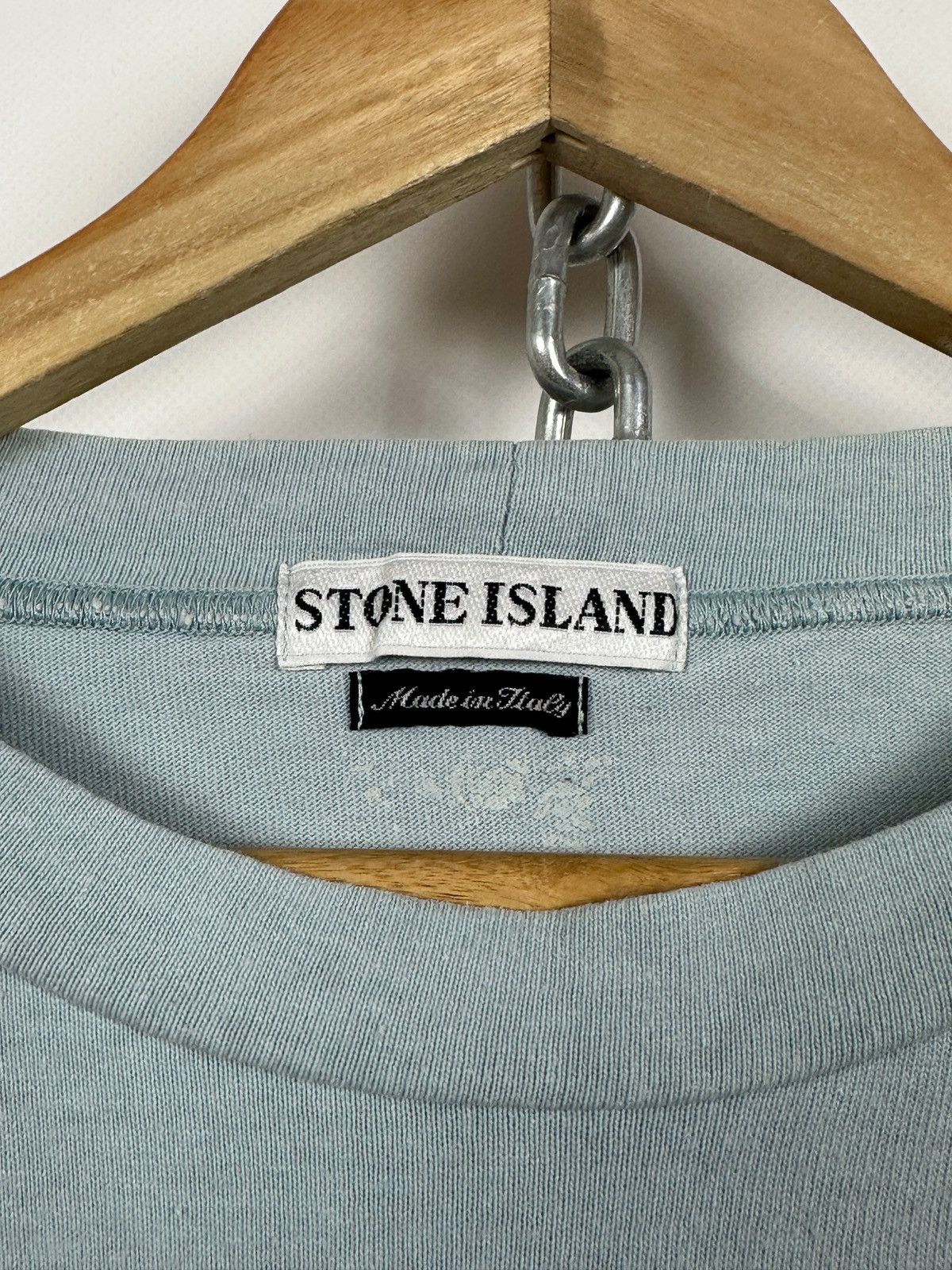 Stone Island 1997 Vintage Stone Island Archive Pocket Blue T-Shirt Size US XXL / EU 58 / 5 - 19 Thumbnail