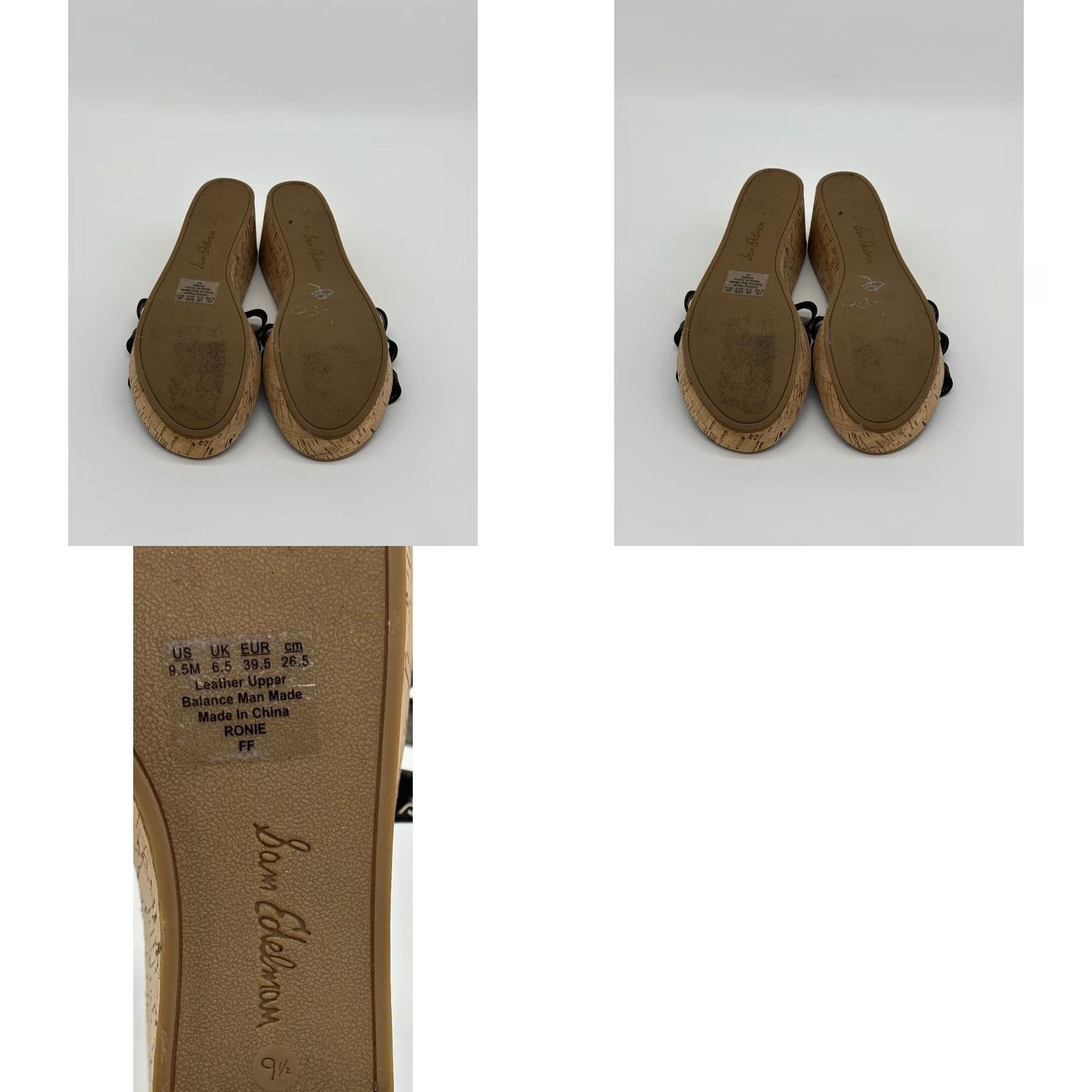 Sam Edelman Sam Edelman Ronie Logo Regis Wedge Leather Heels Sandals Womens 9.5M Tan Beige Leather Wedge Heels Womens Shoes Size US 10 / IT 40 - 8 Thumbnail