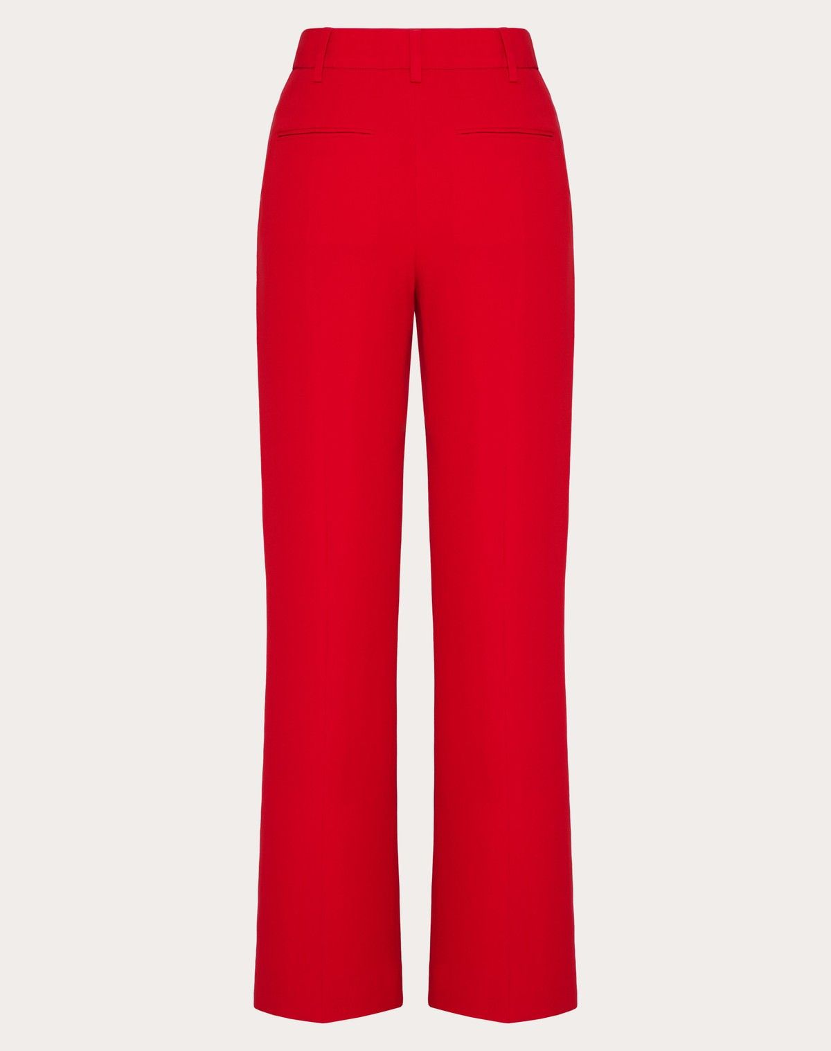 Valentino o1s1wg110525 Cady Couture Trousers in Red Size 27" / US 4 / IT 40 - 2 Thumbnail