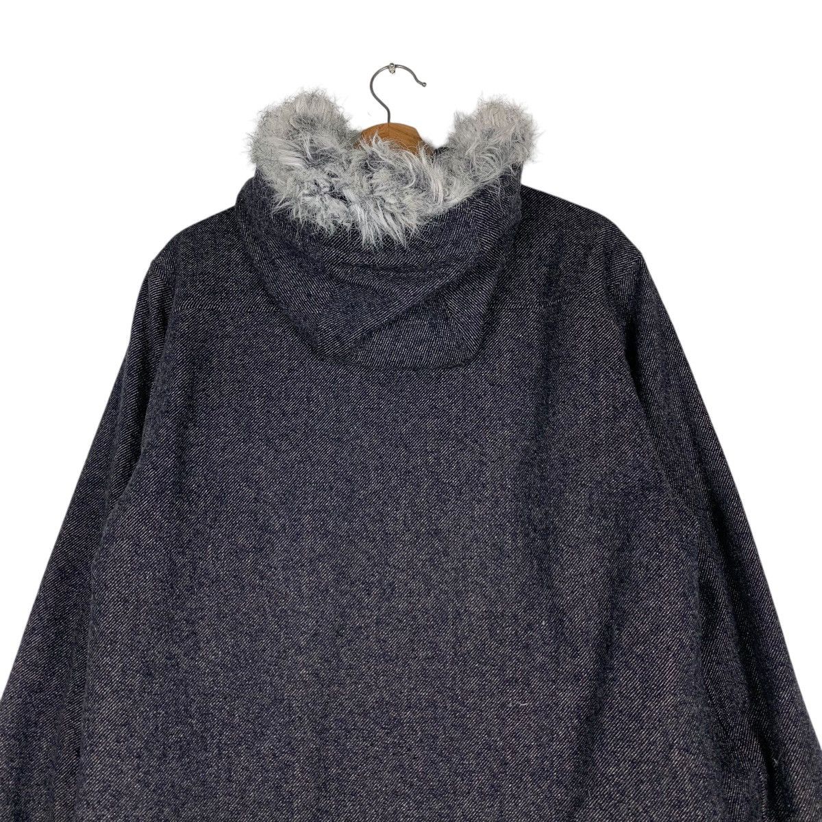 Japanese Brand LOUIS CHAVLON Fur Hoodie Denim Jacket #1393-C63 Size US L / EU 52-54 / 3 - 8 Thumbnail