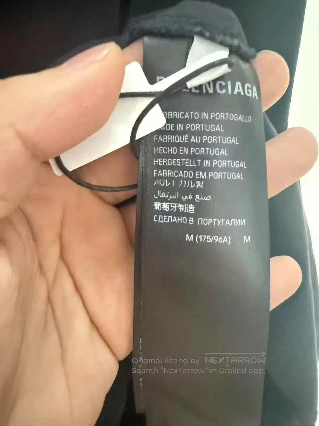 Balenciaga Balenciaga Black Front and Back Tape Destroyed Short Sleev Size US M / EU 48-50 / 2 - 5 Thumbnail