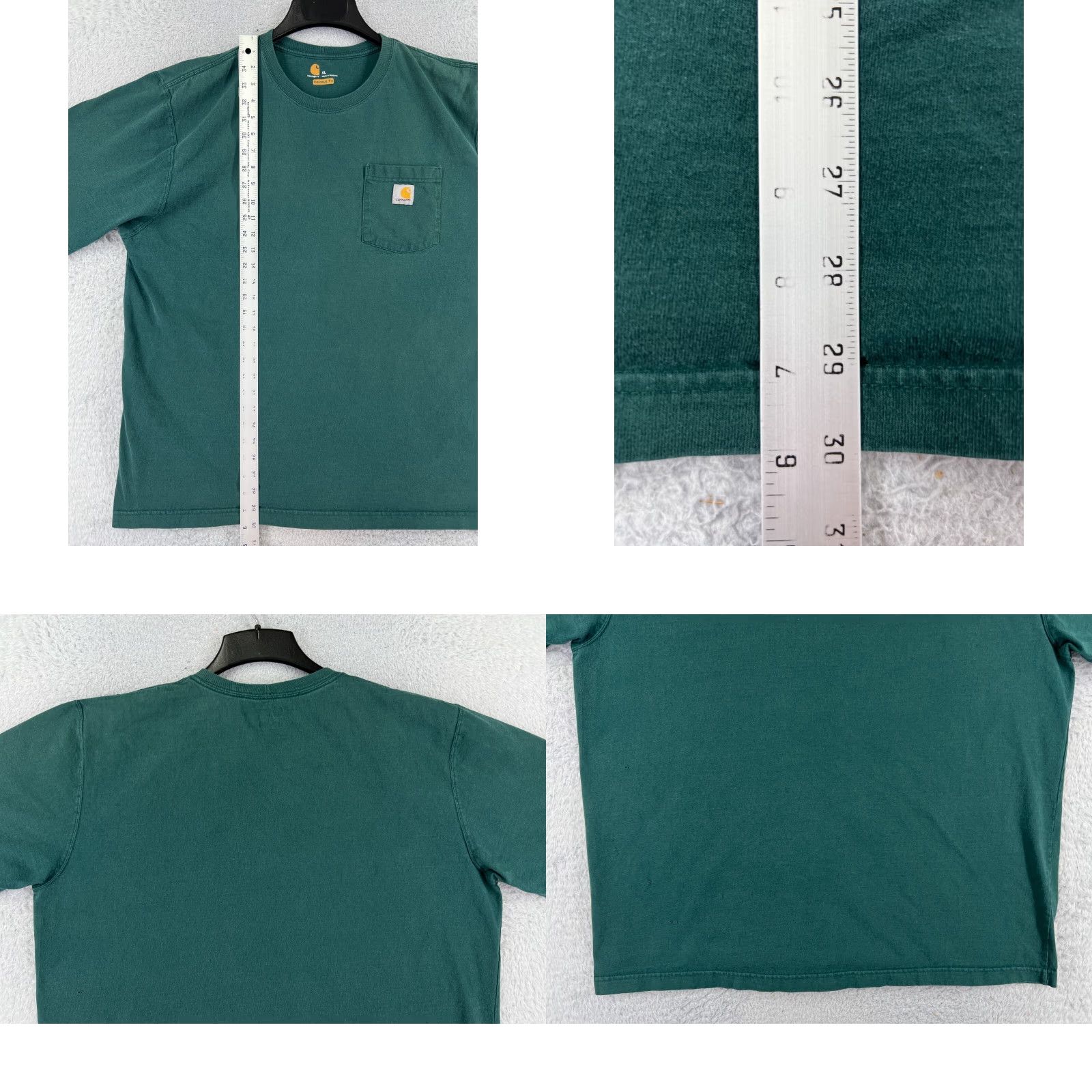 Carhartt Carhartt Mens Shirt XL Green Short Sleeve Crew Neck 100% Cotton Vintage? No. Carhartt Original. Size US XL / EU 56 / 4 - 9 Thumbnail